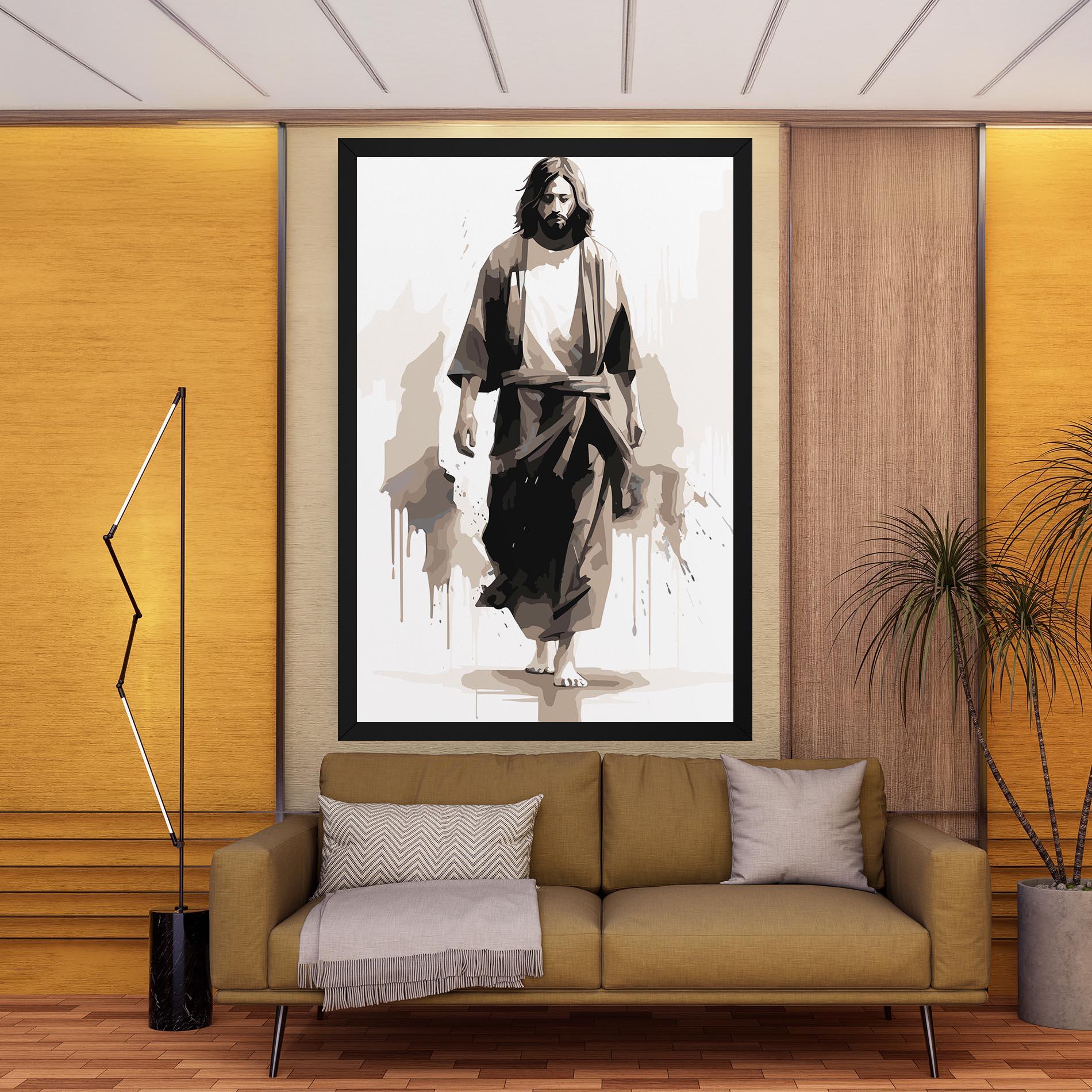 Tablou Canvas Cream Art Jesus mockup 9
