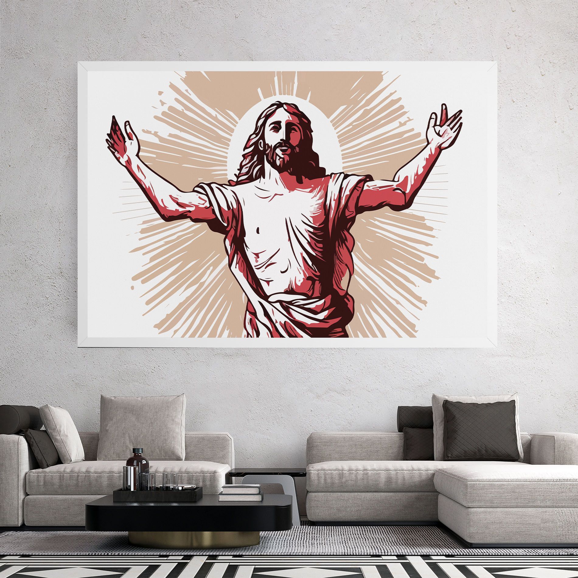 Artistic Jesus mockup 2
