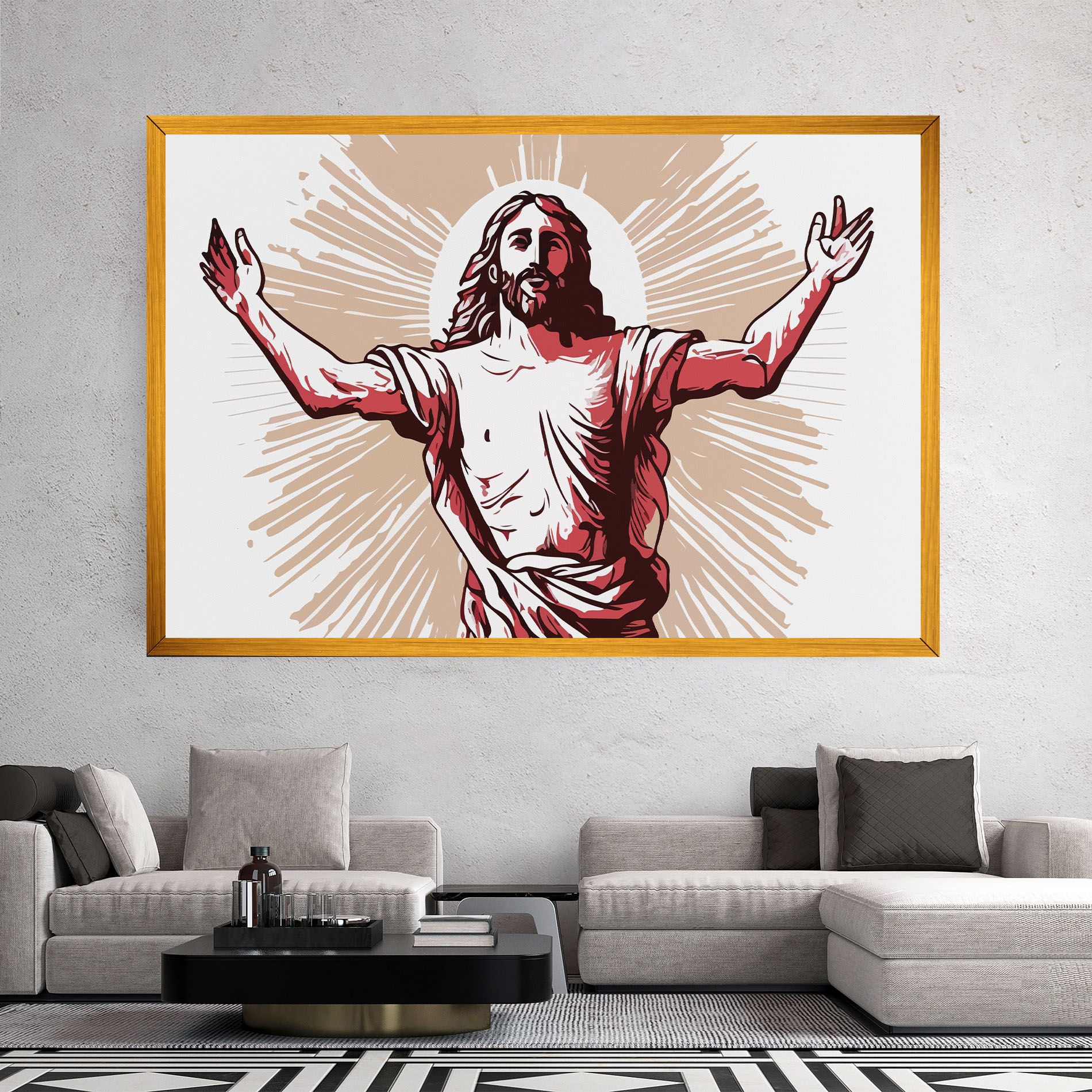 Artistic Jesus mockup 2
