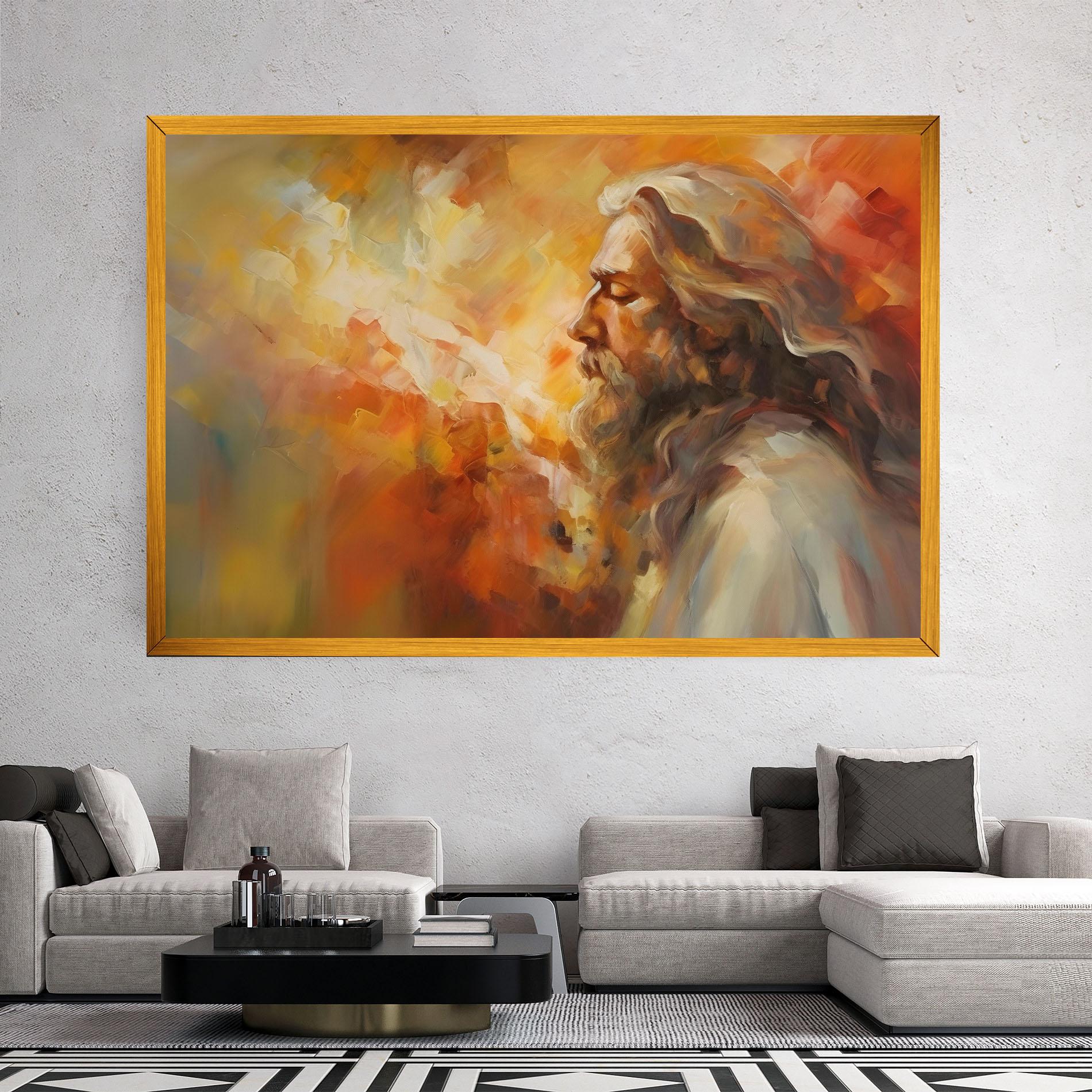 Tablou Canvas Christ Oil Painting mockup 2