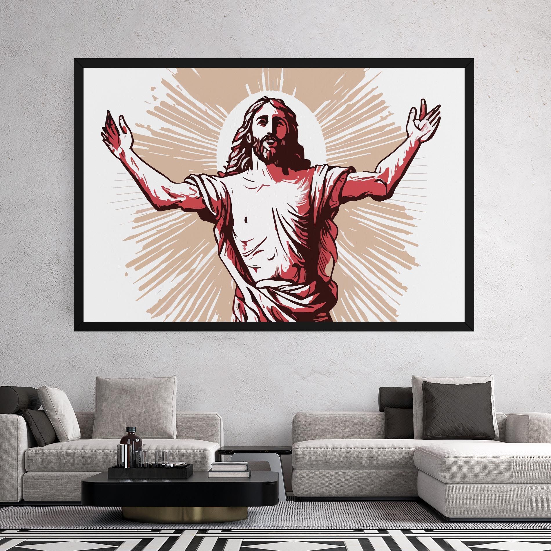 Artistic Jesus mockup 2