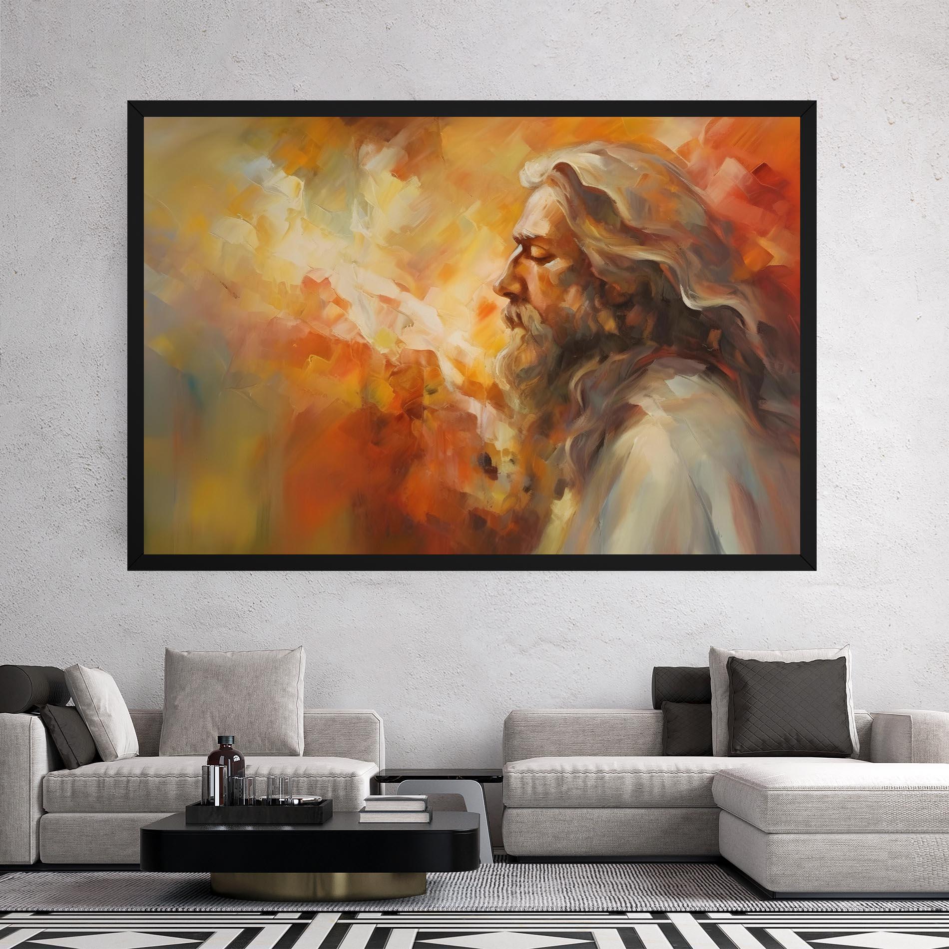 Tablou Canvas Christ Oil Painting mockup 2
