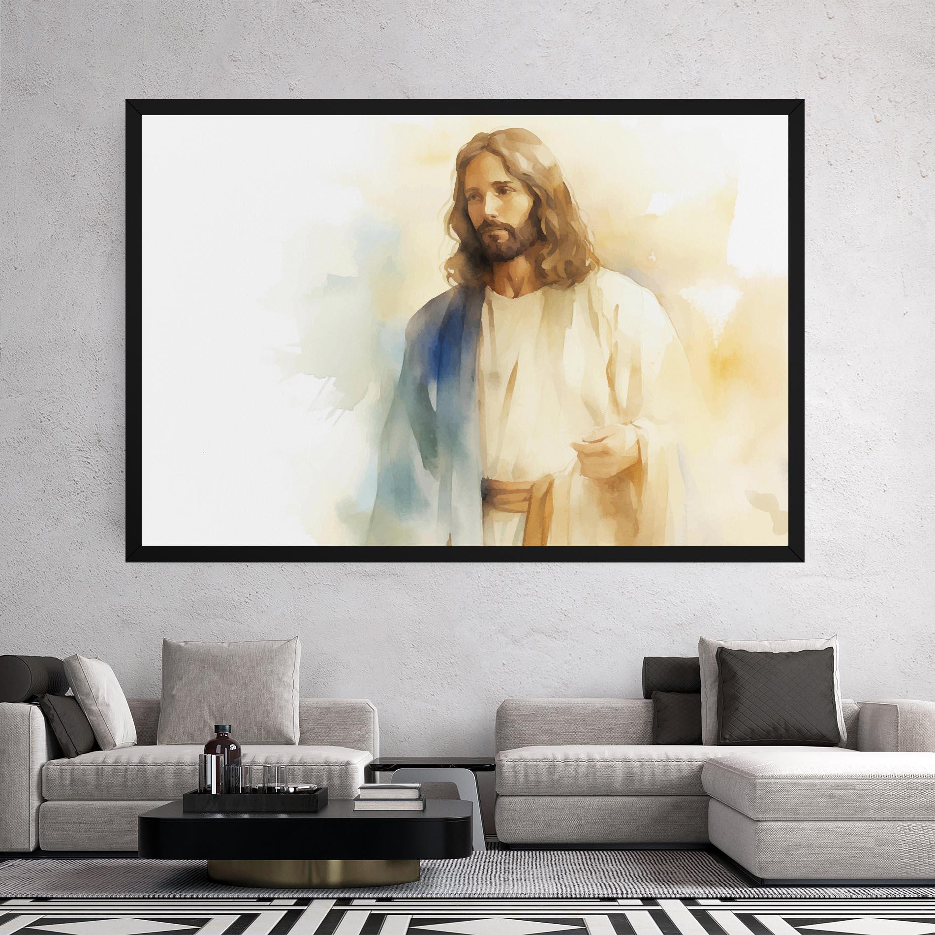 Tablou Canvas Jesus Light Art mockup 2
