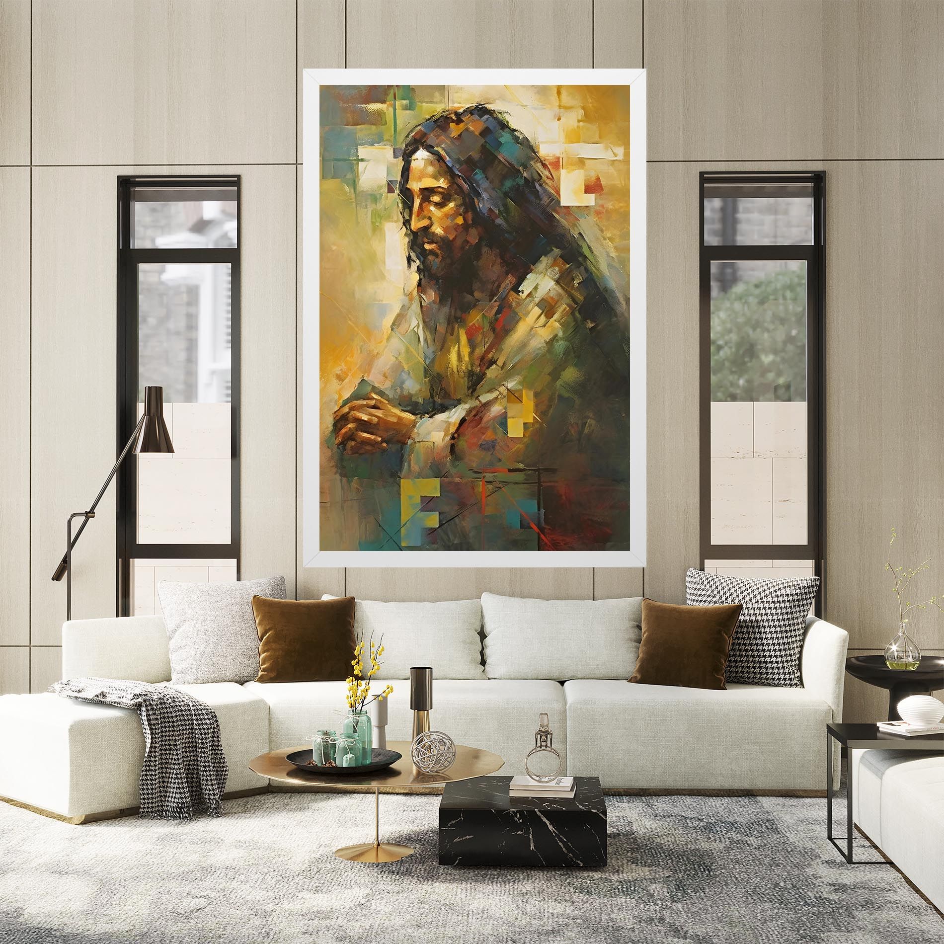 Christ Painting Art mockup 2