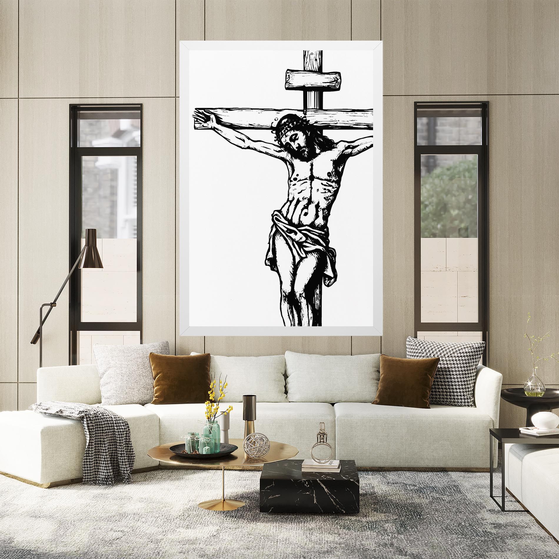 Jesus Black Line mockup 2