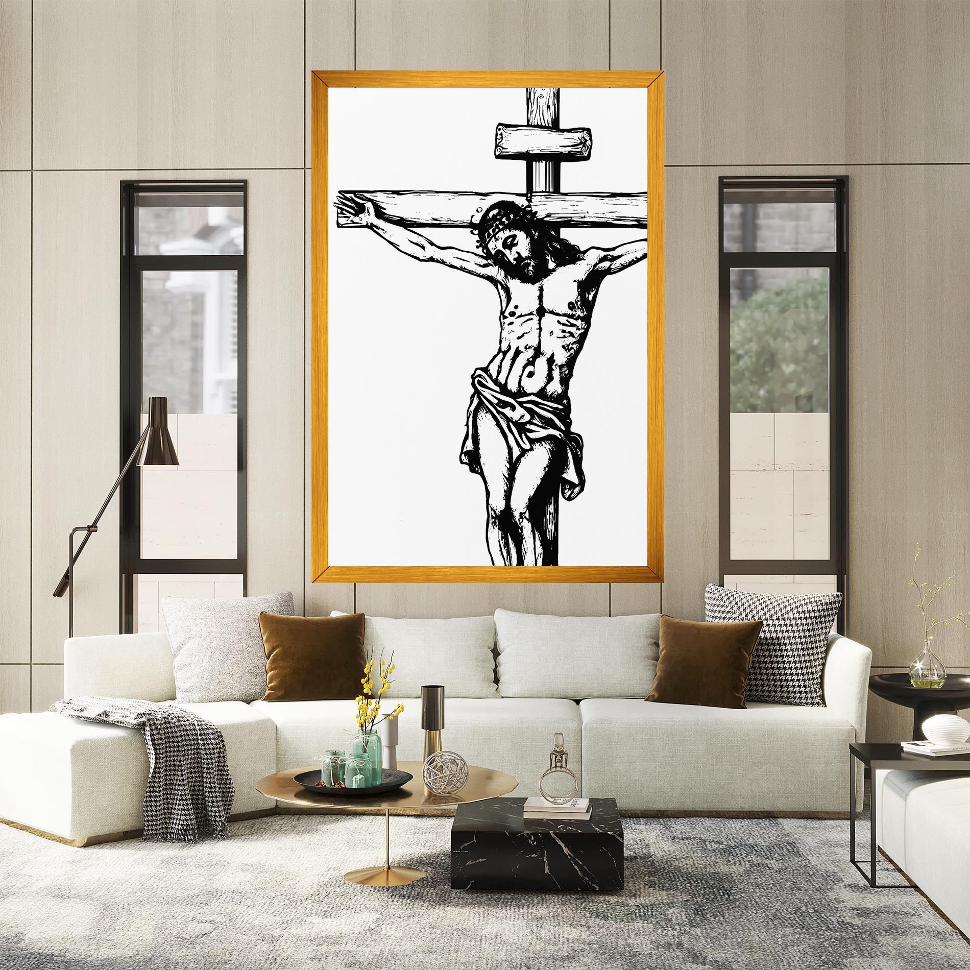 Jesus Black Line mockup 2