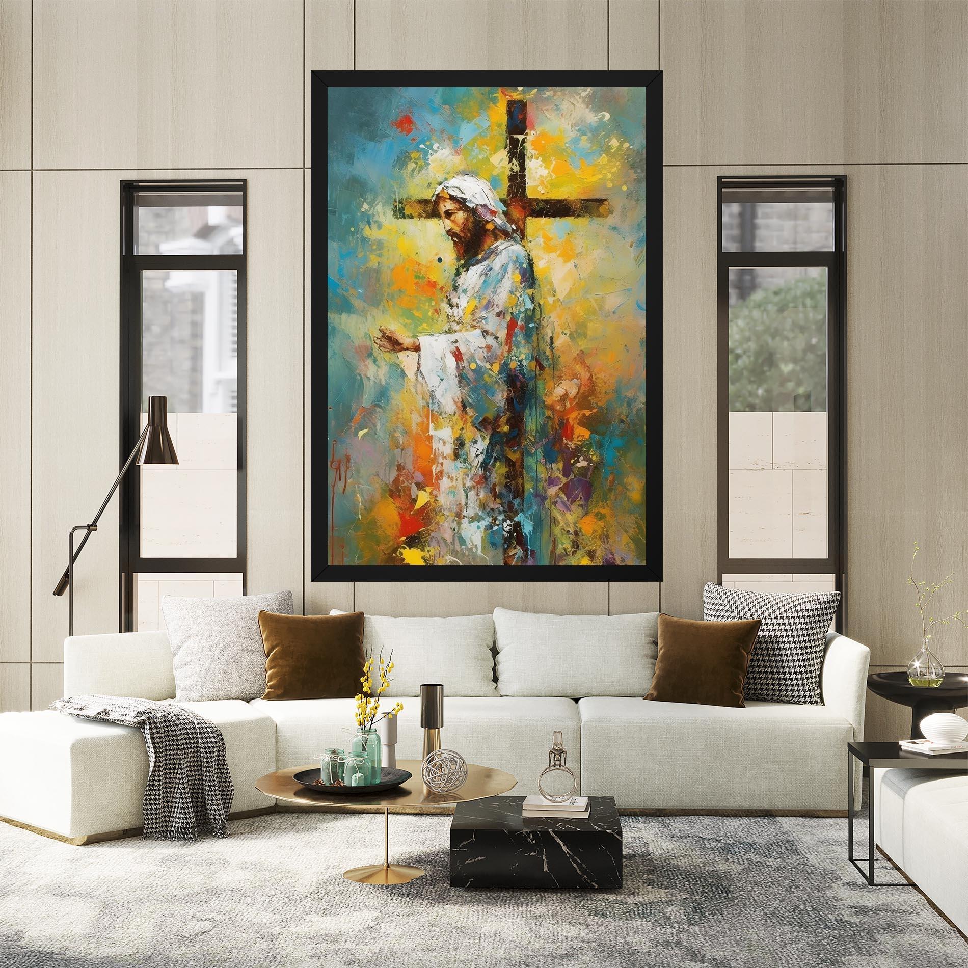 Tablou Canvas Christ Art Painting mockup 2