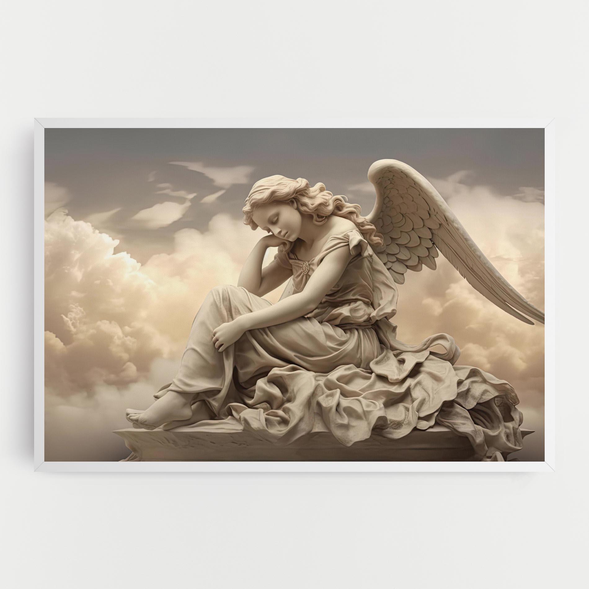 Tablou Canvas Angel Guardian Cloud mockup 0