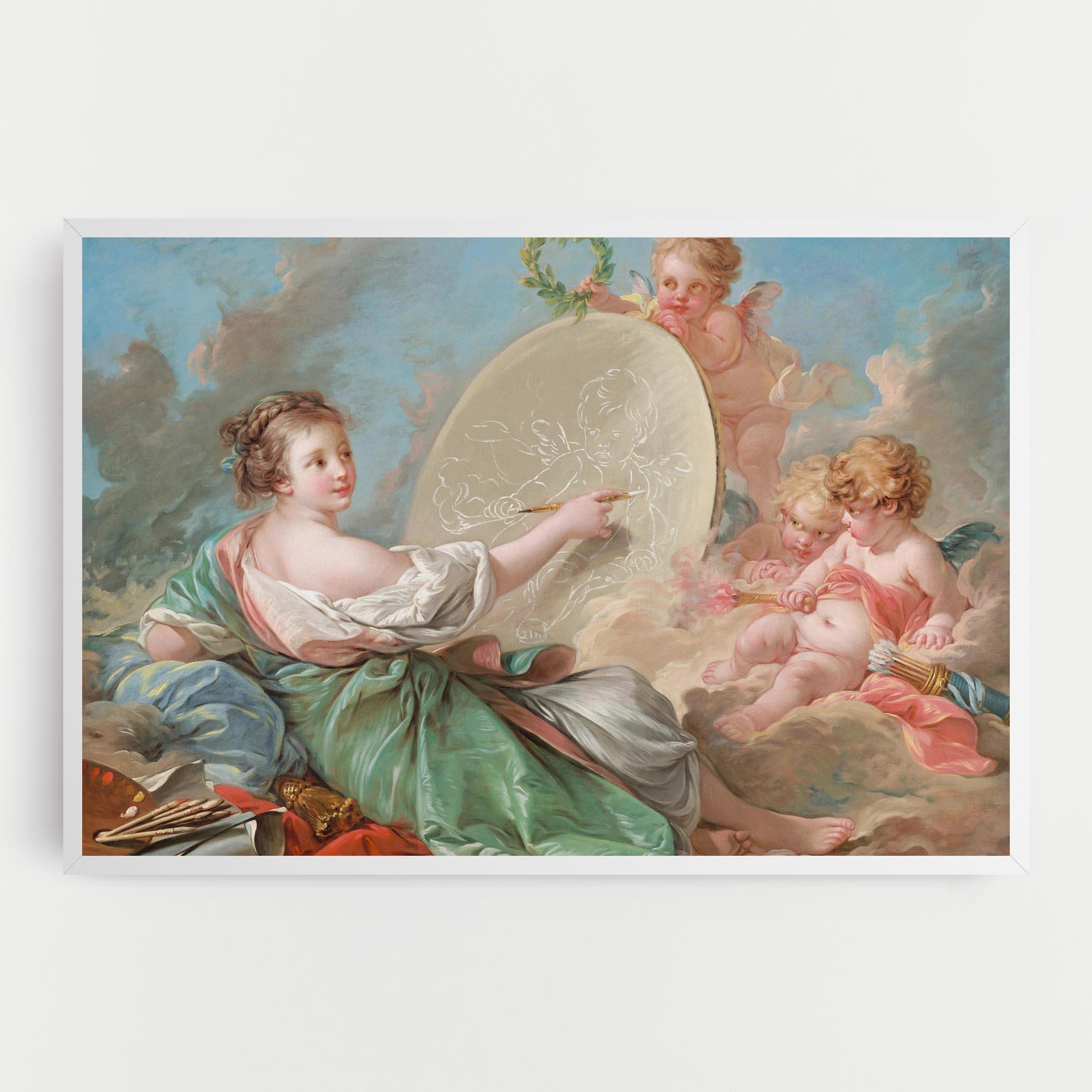 Tablou Canvas Painting Cute Angels mockup 0