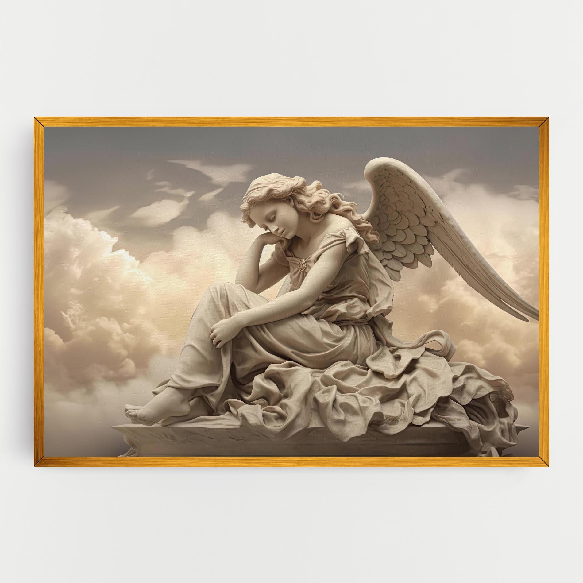 Tablou Canvas Angel Guardian Cloud mockup 0