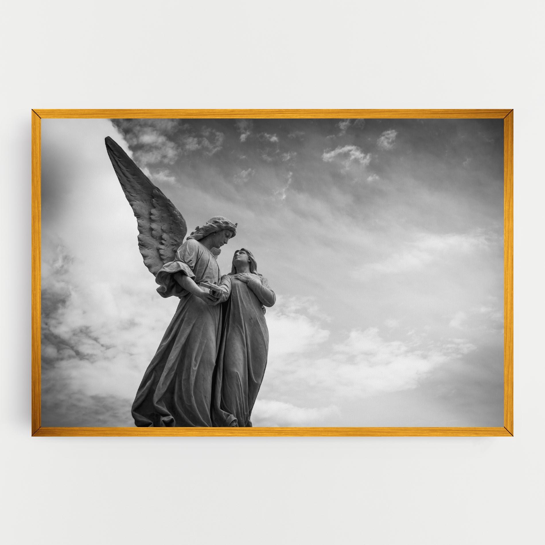 Tablou Canvas Grey Stone Angels mockup 0