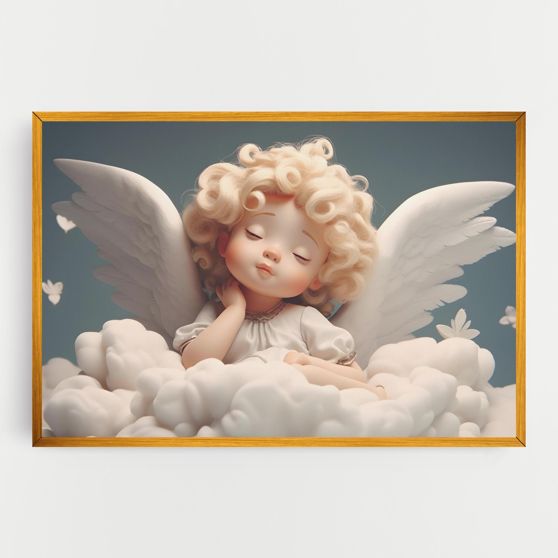 Tablou Canvas Statue Baby Angel mockup 0