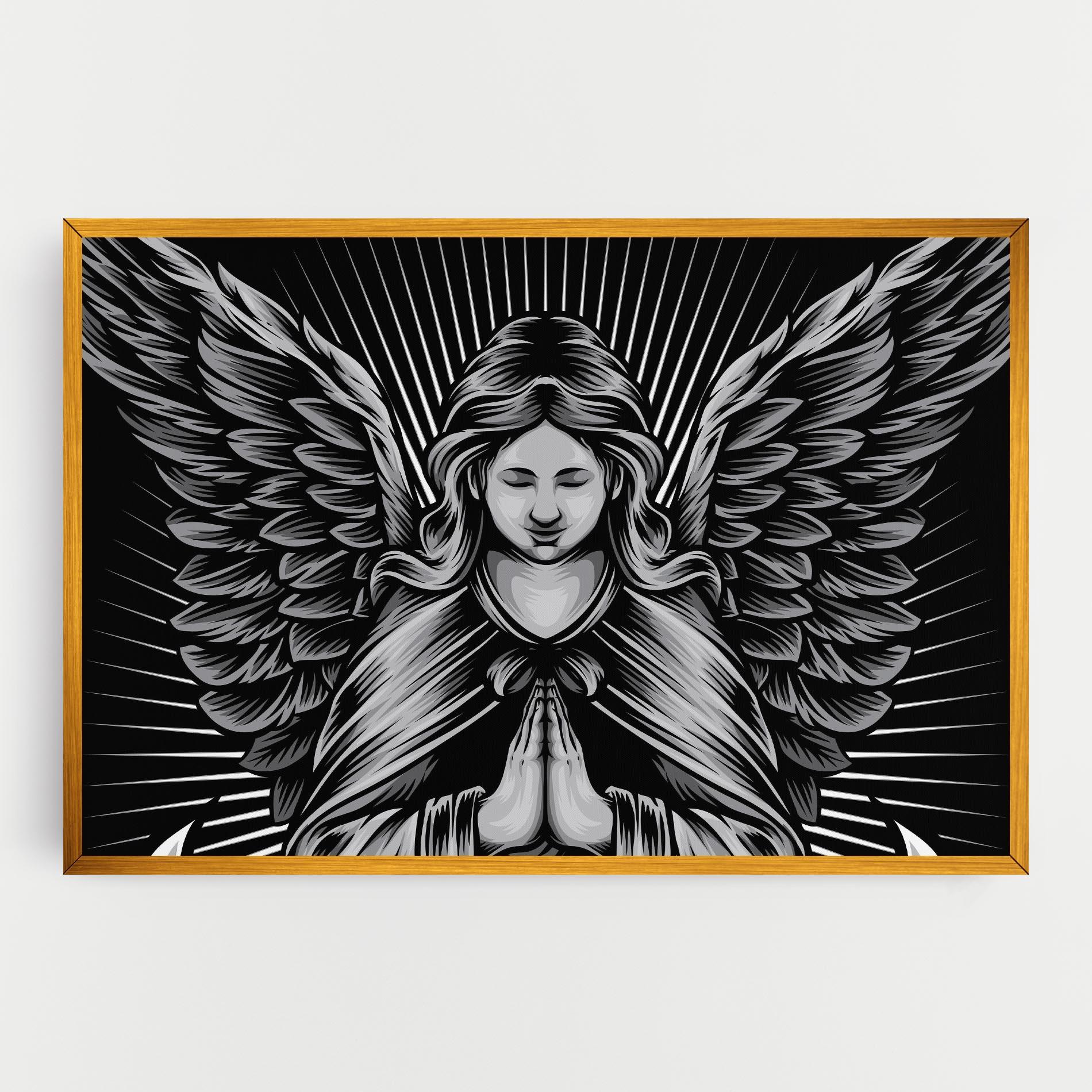 Tablou Canvas Wings Pray mockup 0