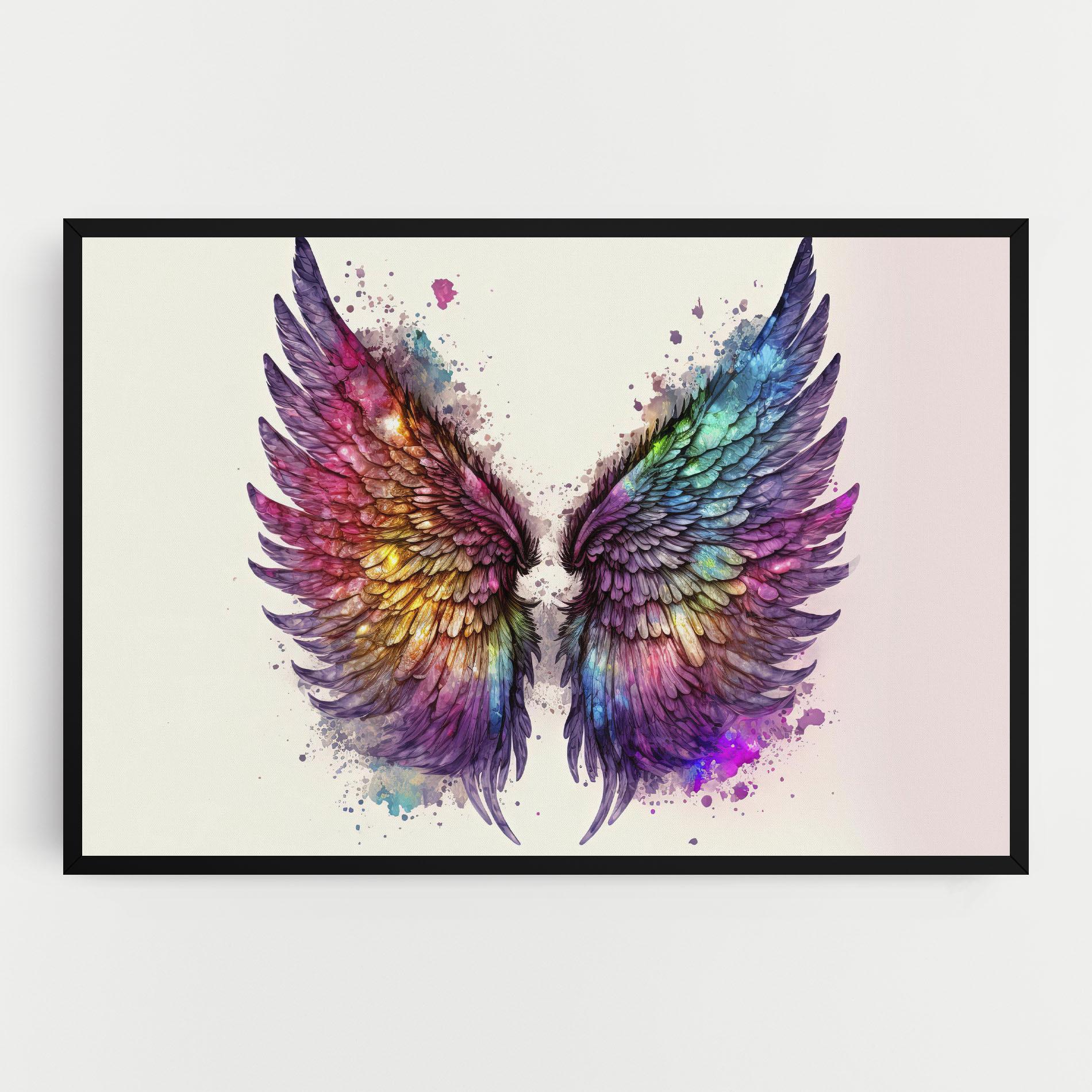 Tablou Canvas Magic Watercolor Wings mockup 0