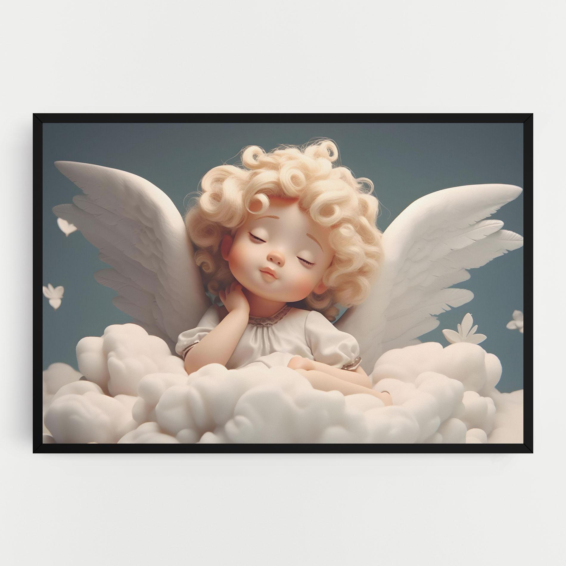 Tablou Canvas Statue Baby Angel mockup 0