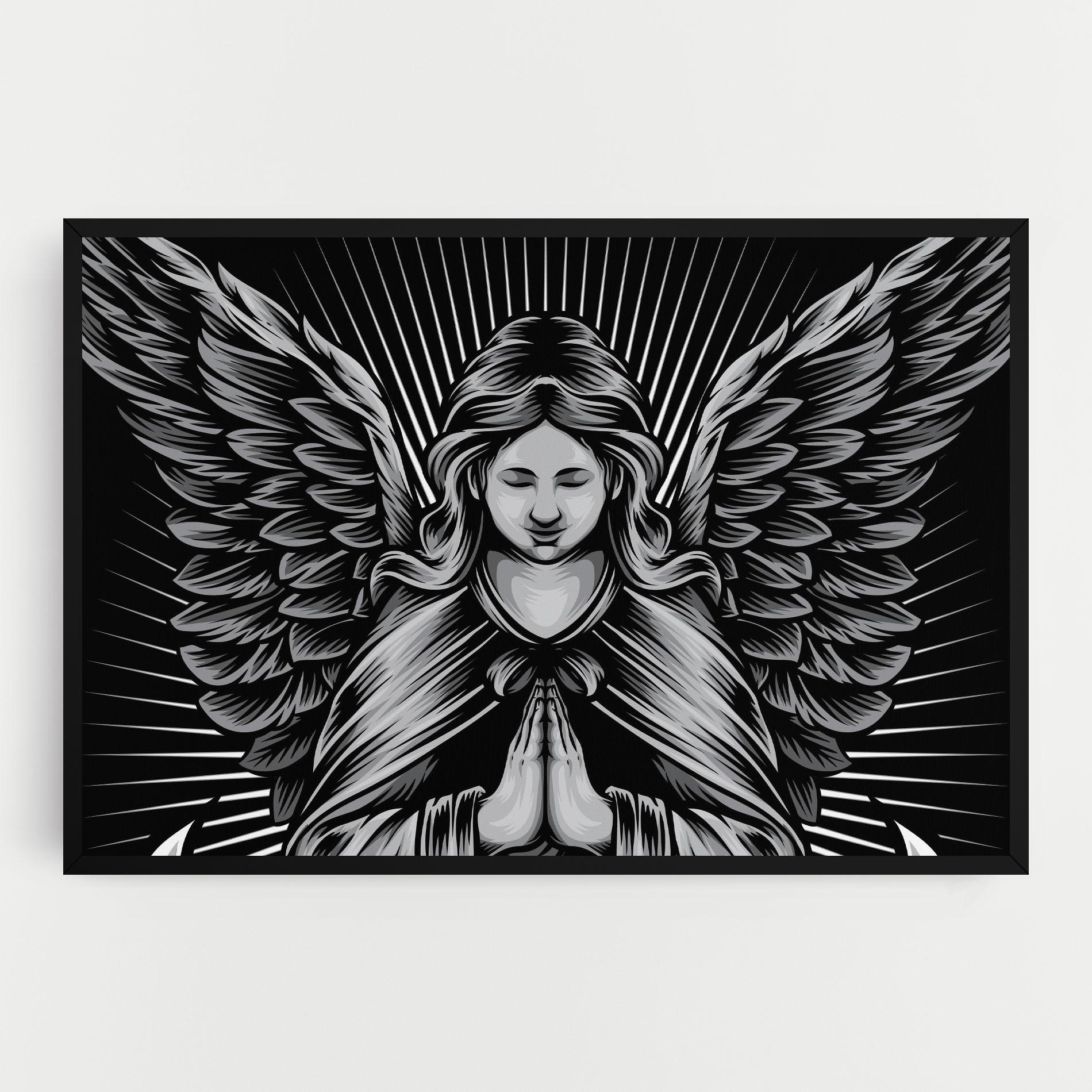 Tablou Canvas Wings Pray mockup 0