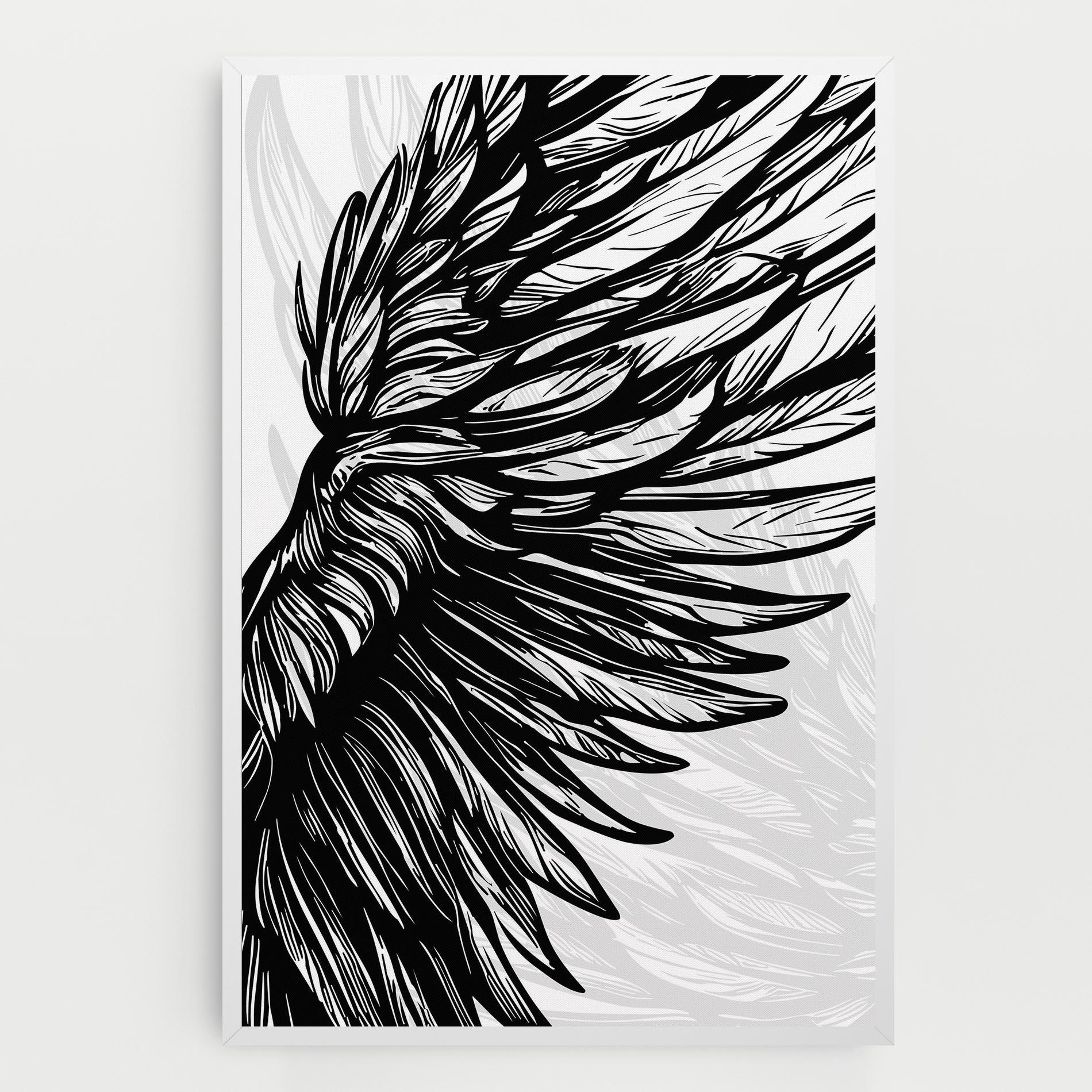 Tablou Canvas Wing Line mockup 0