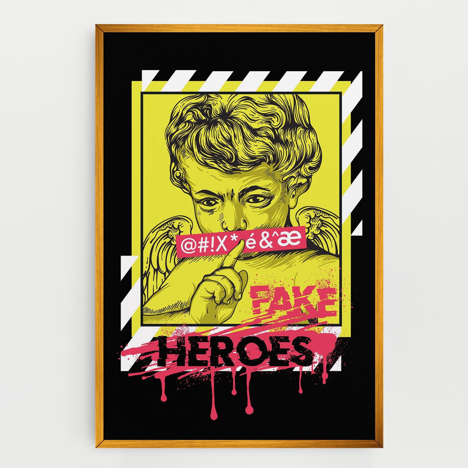 Tablou Canvas Fake Heroes mockup 0