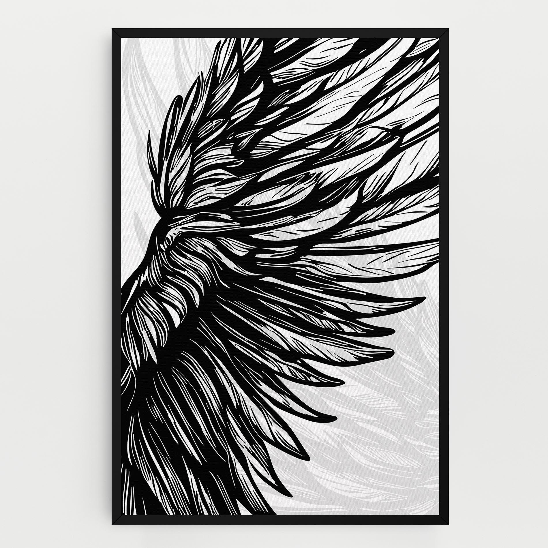 Tablou Canvas Wing Line mockup 0