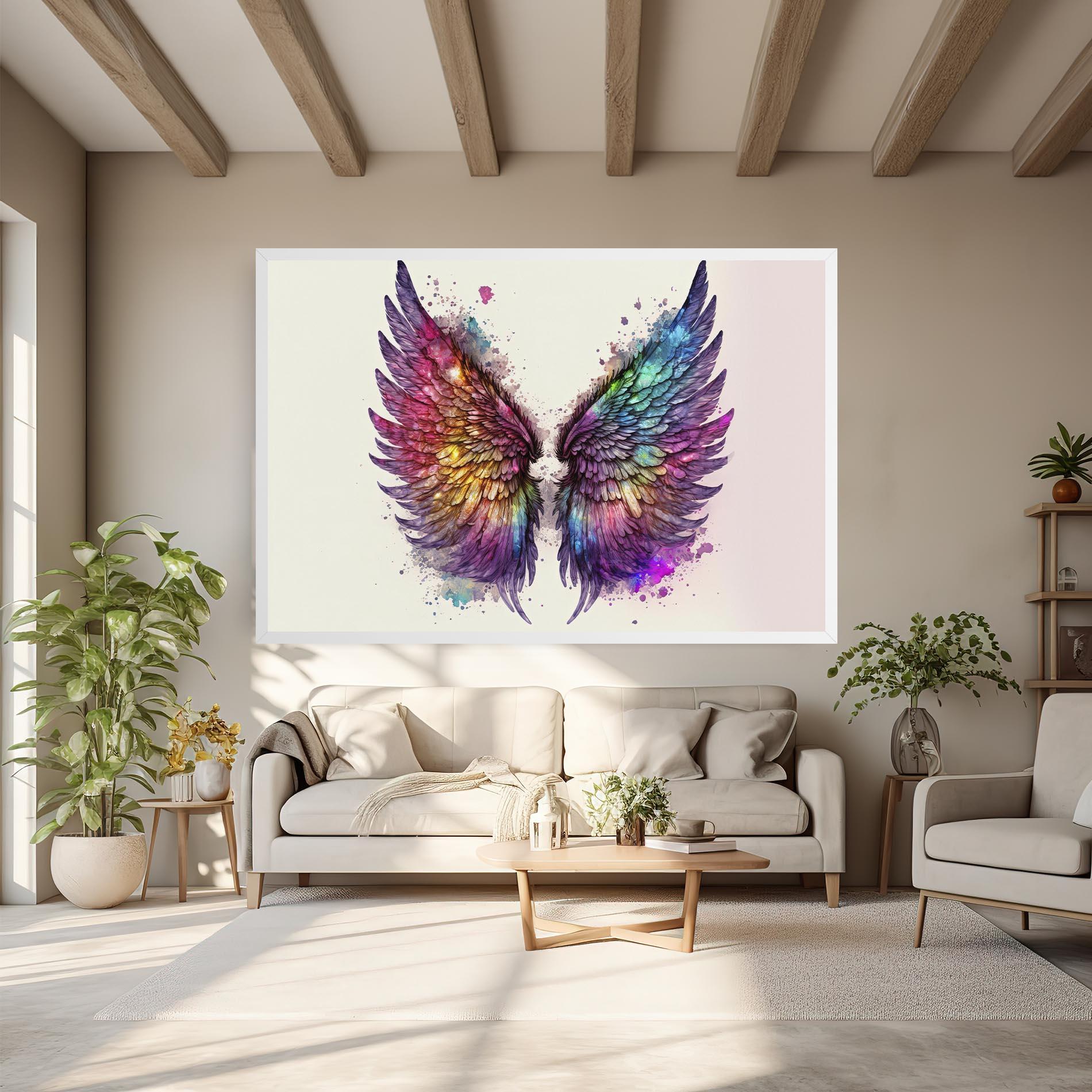 Tablou Canvas Magic Watercolor Wings mockup 6