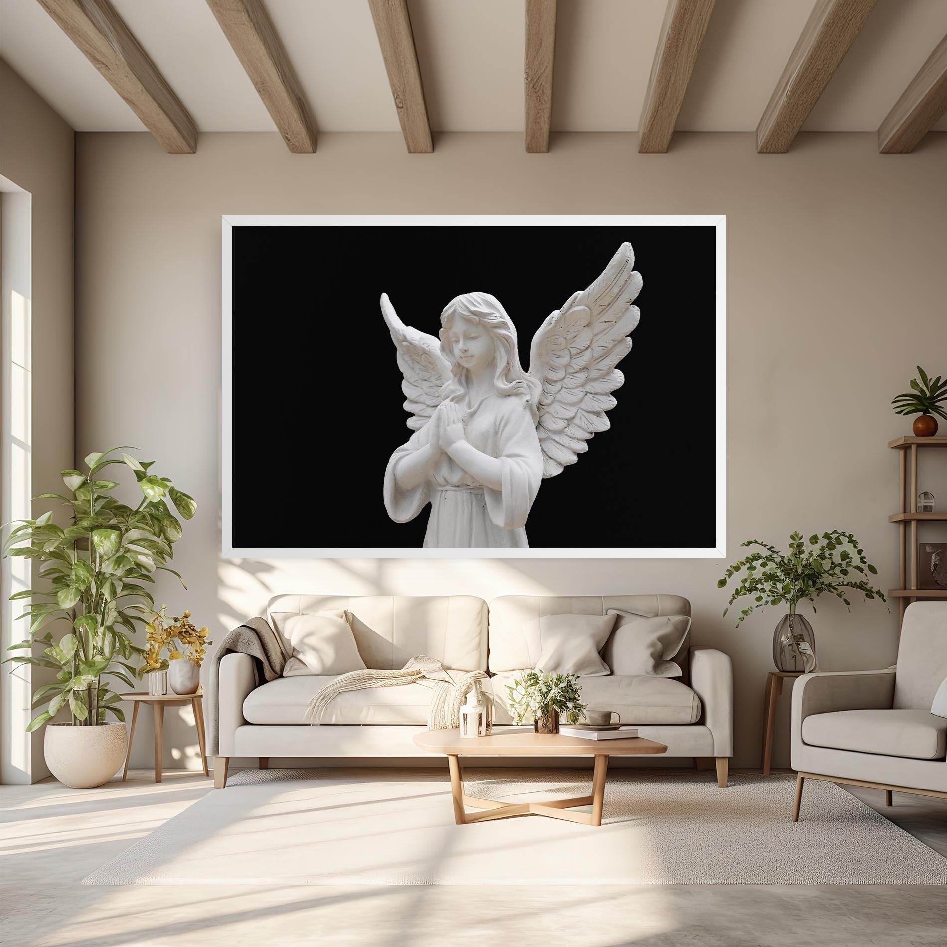 Tablou Canvas Pretty Angel Statues mockup 6