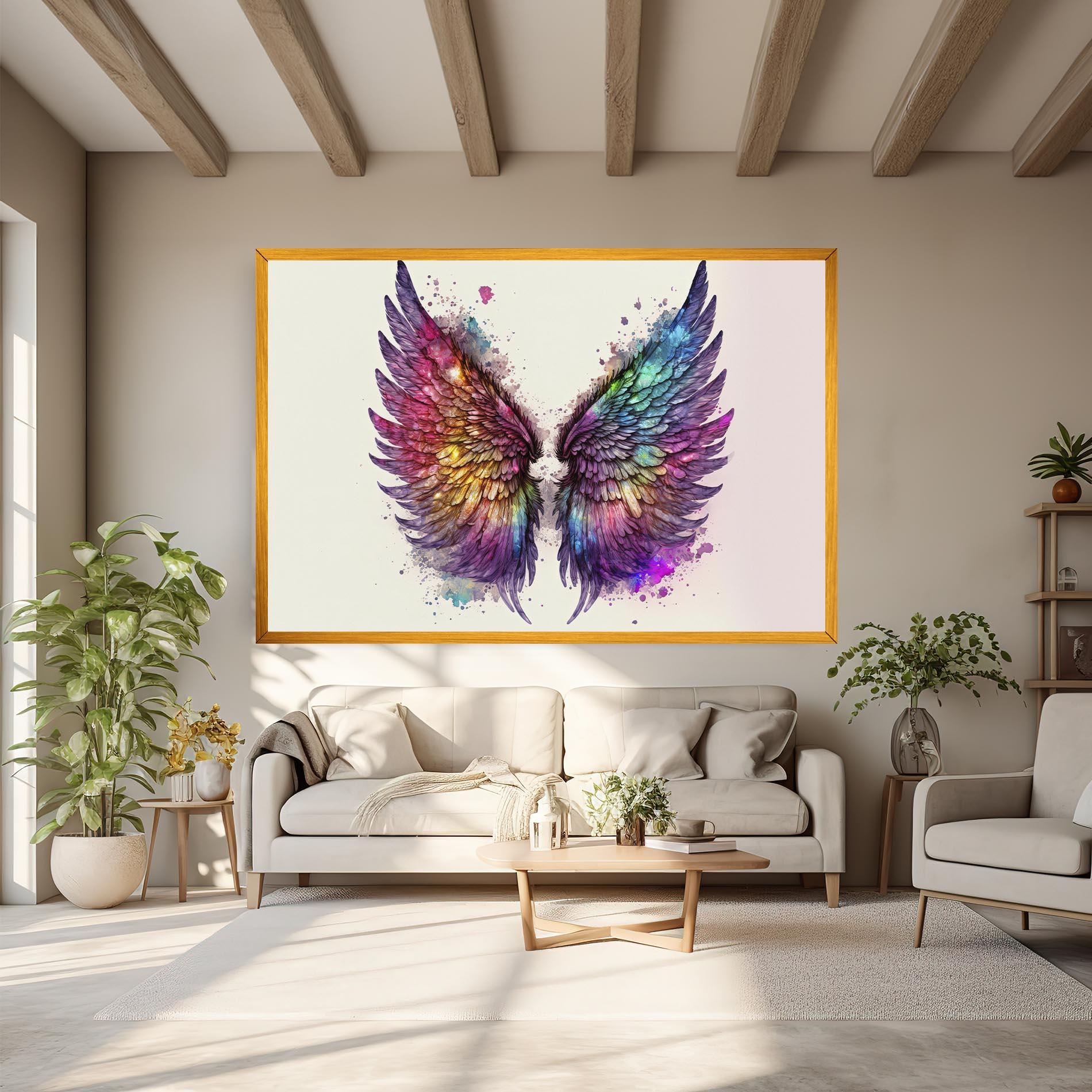 Tablou Canvas Magic Watercolor Wings mockup 6