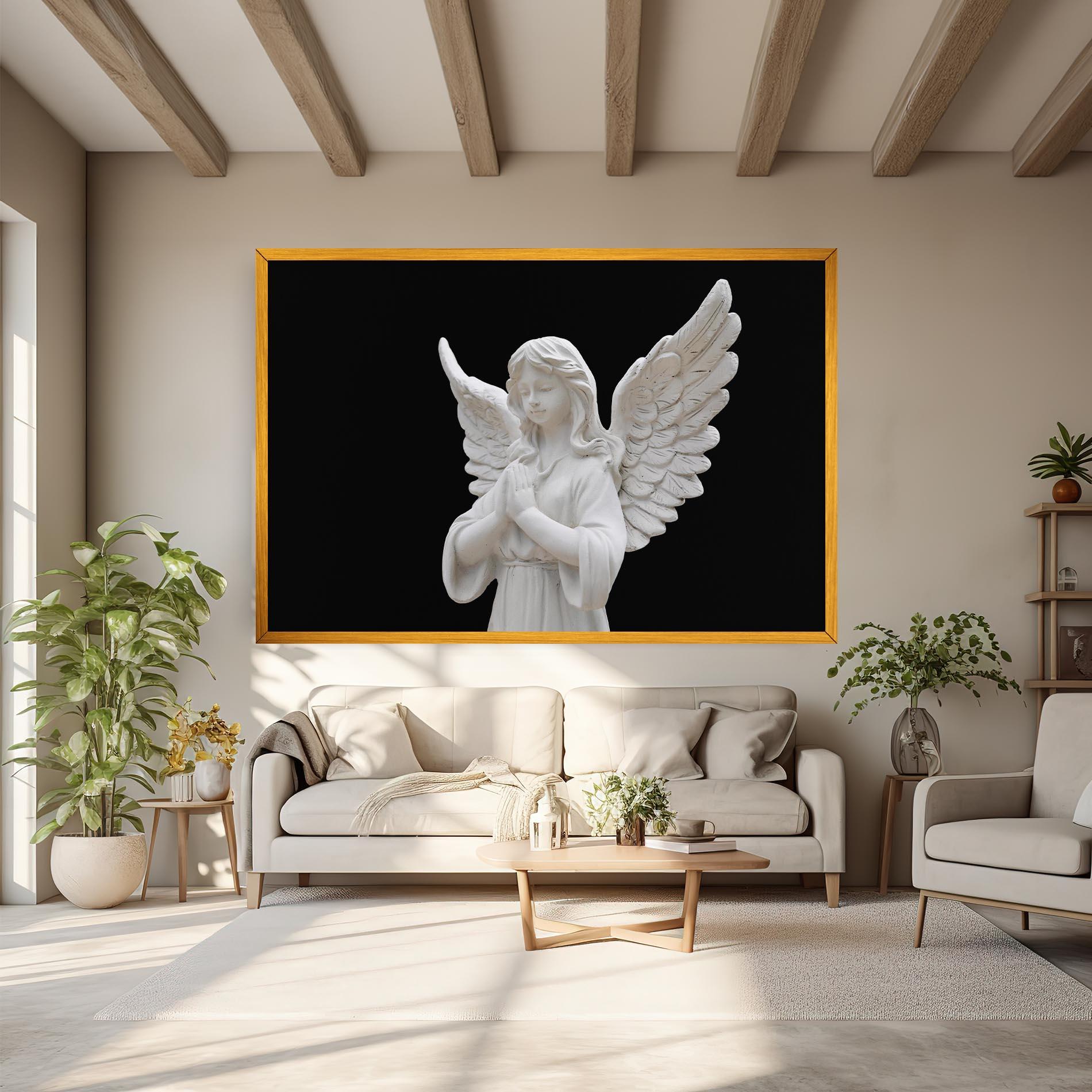 Tablou Canvas Pretty Angel Statues mockup 6