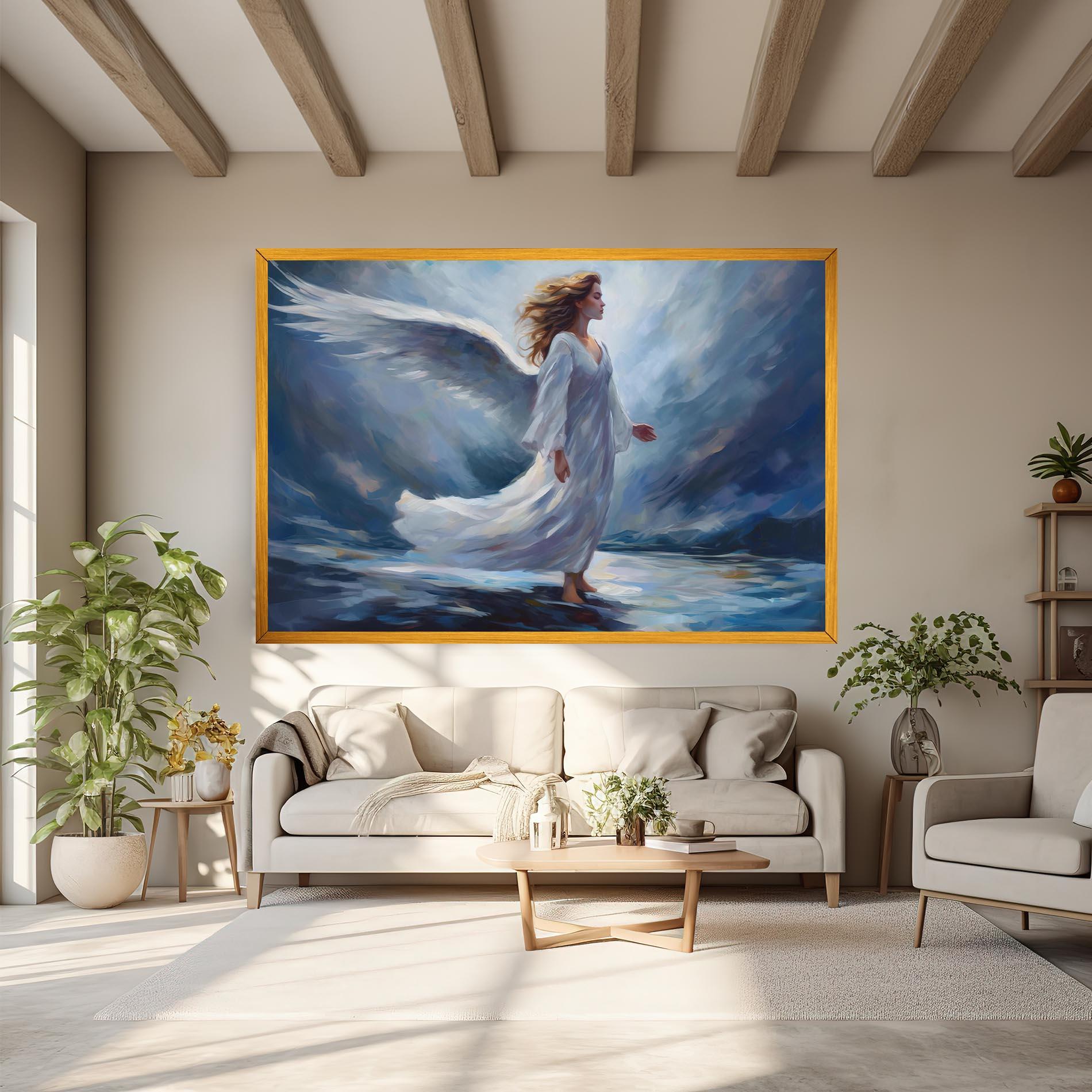 Tablou Canvas Wind Angel Woman mockup 6