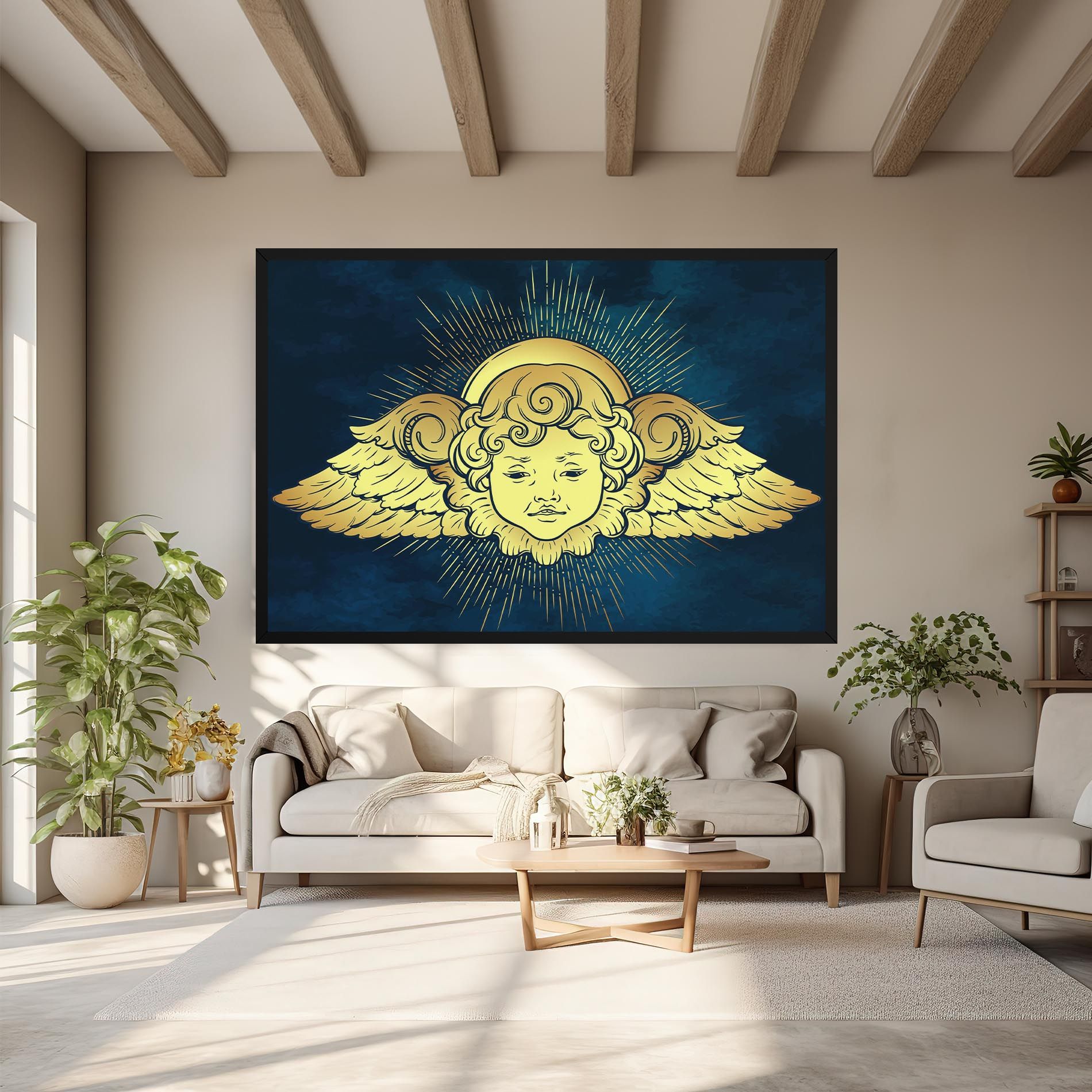 Angel Gold Head mockup 6
