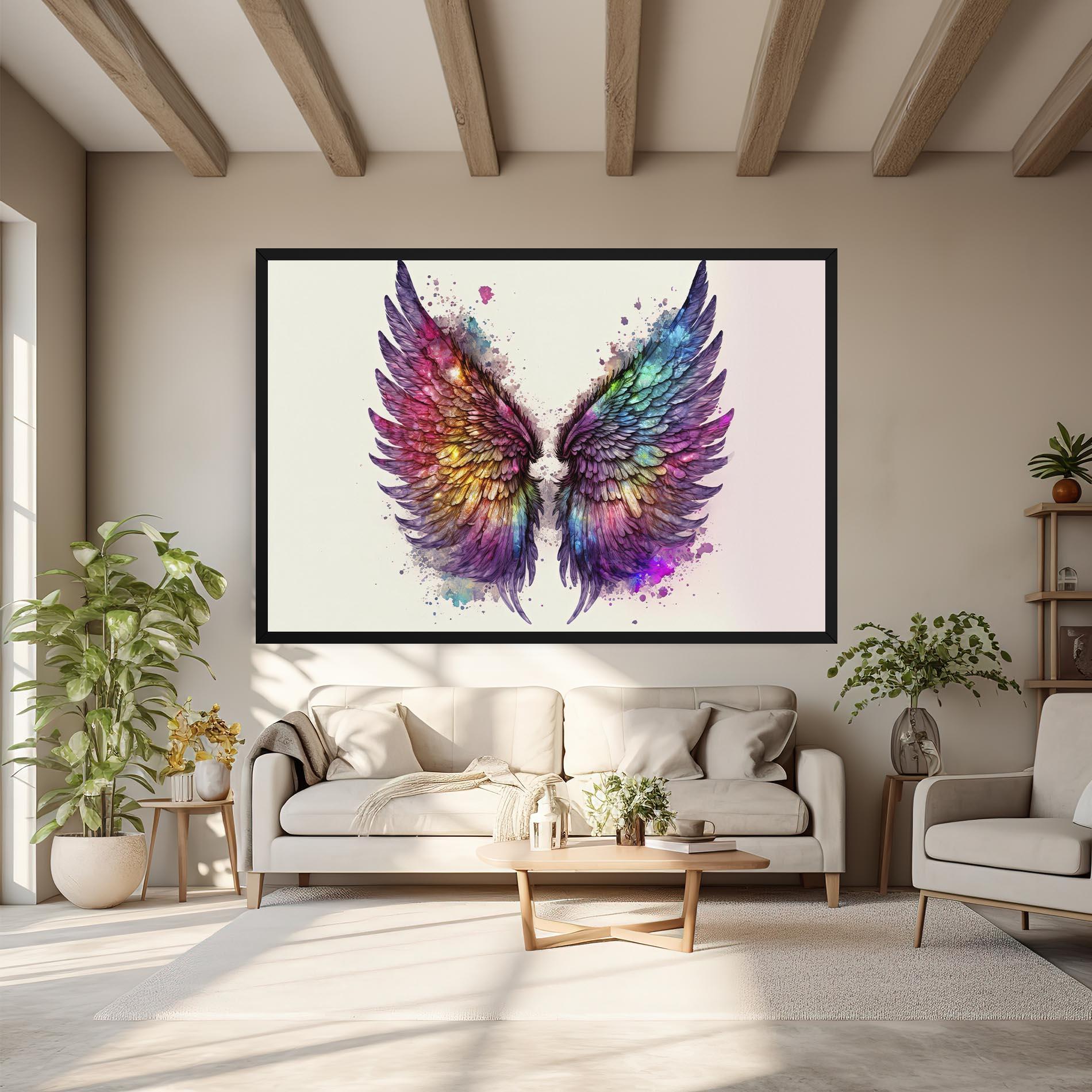 Tablou Canvas Magic Watercolor Wings mockup 6
