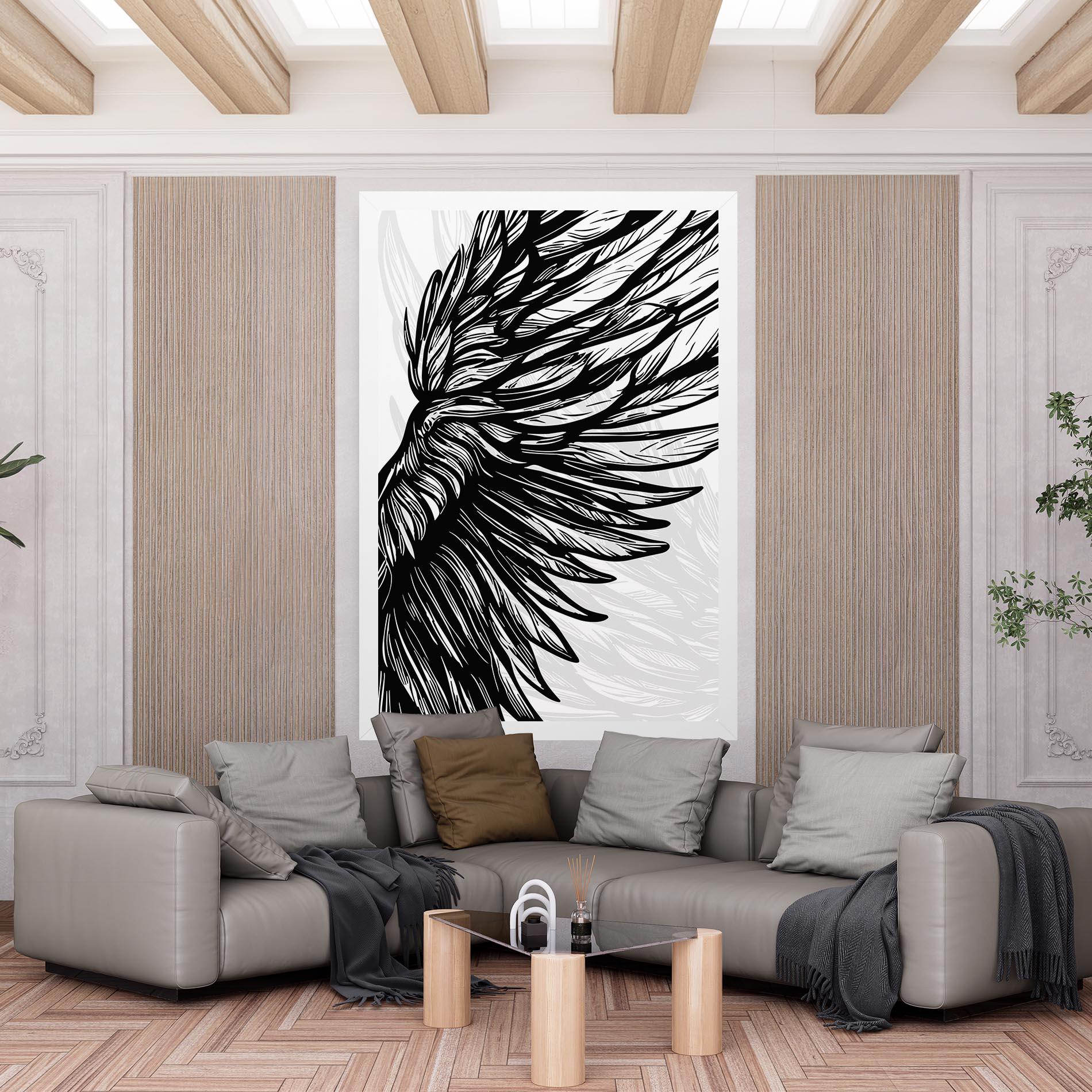 Tablou Canvas Wing Line mockup 6