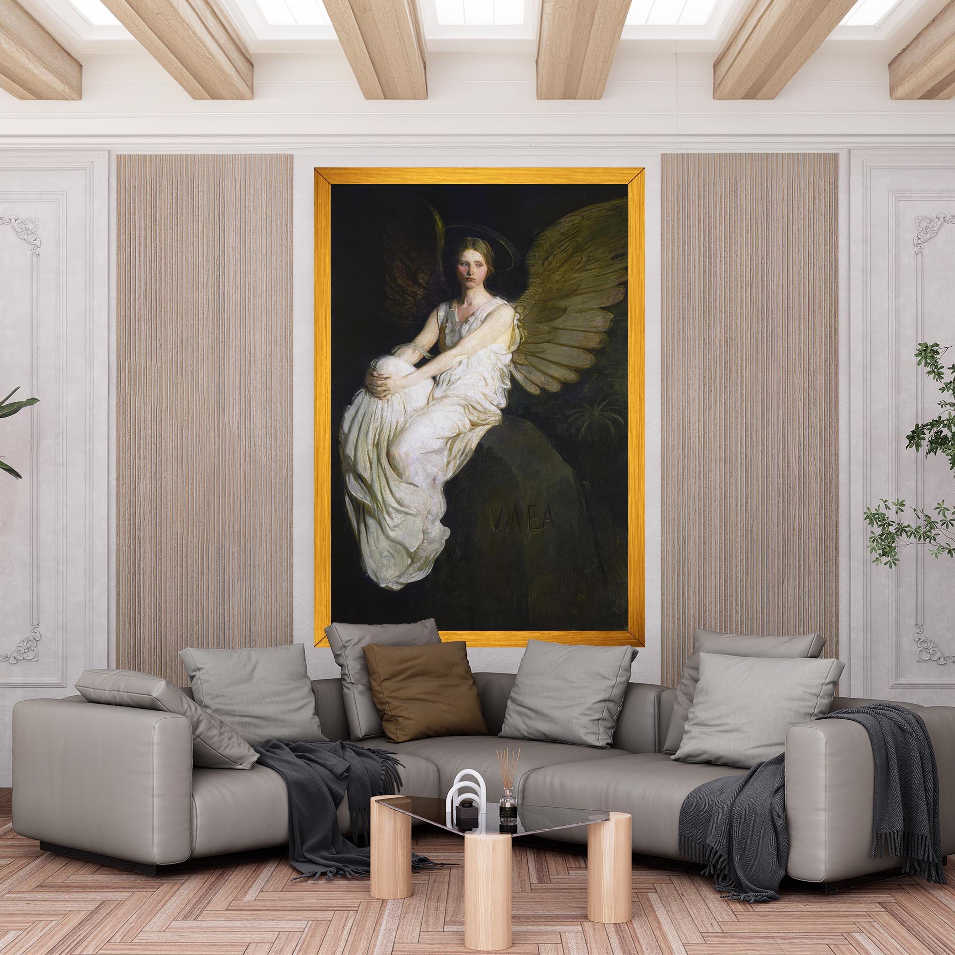 Tablou Canvas Angel Thinking mockup 6