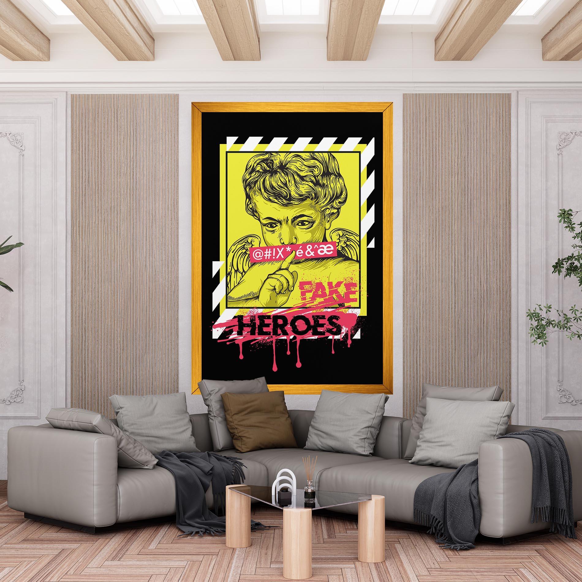 Tablou Canvas Fake Heroes mockup 6