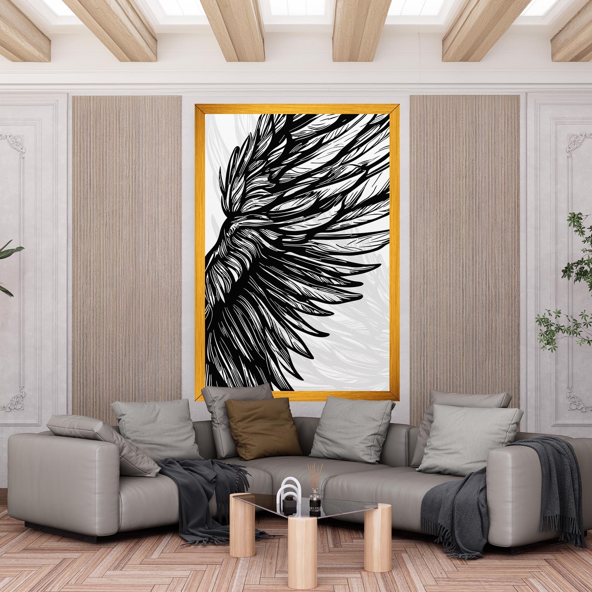 Tablou Canvas Wing Line mockup 6