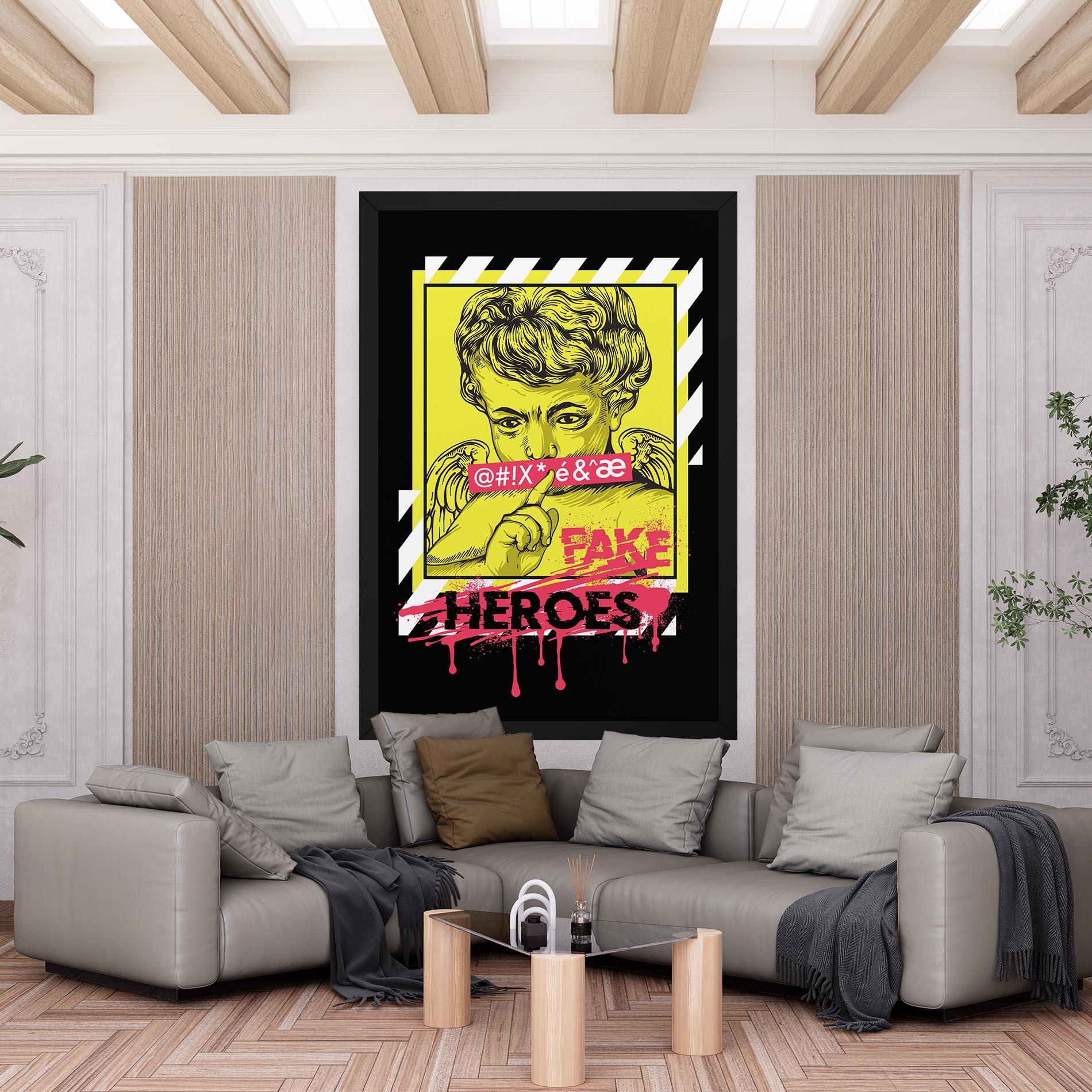 Tablou Canvas Fake Heroes mockup 6