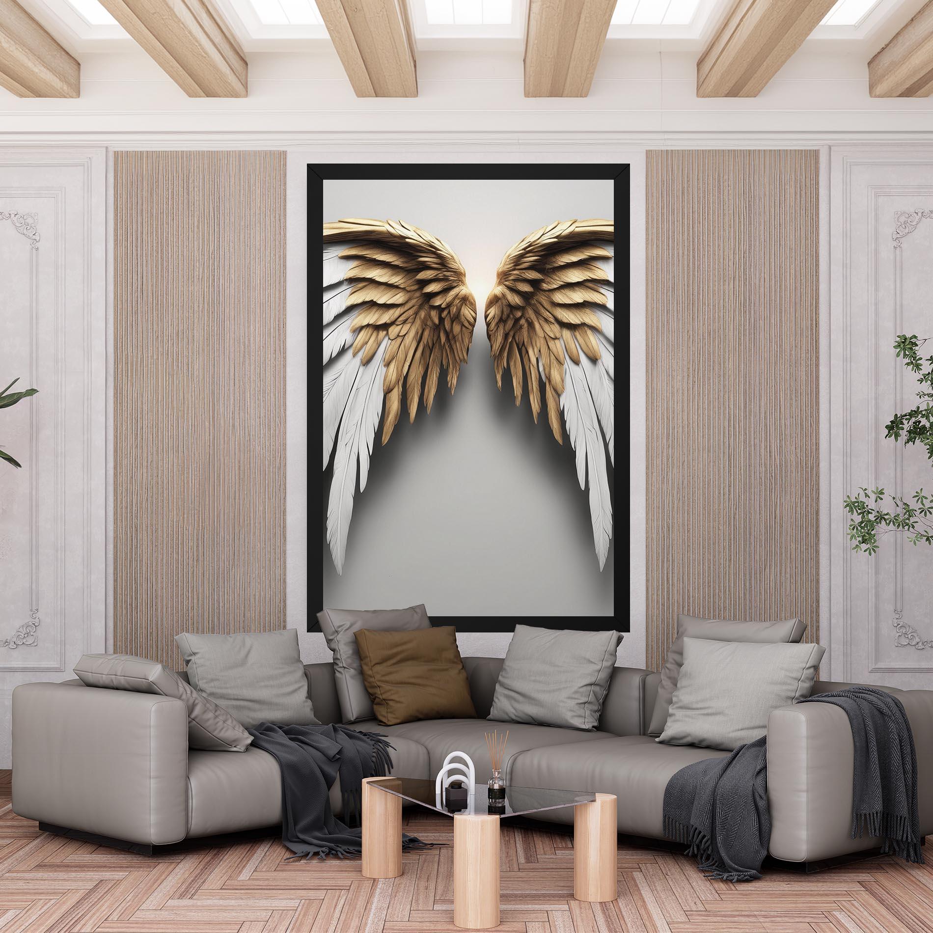 Tablou Canvas Realistic Angel Wings mockup 6