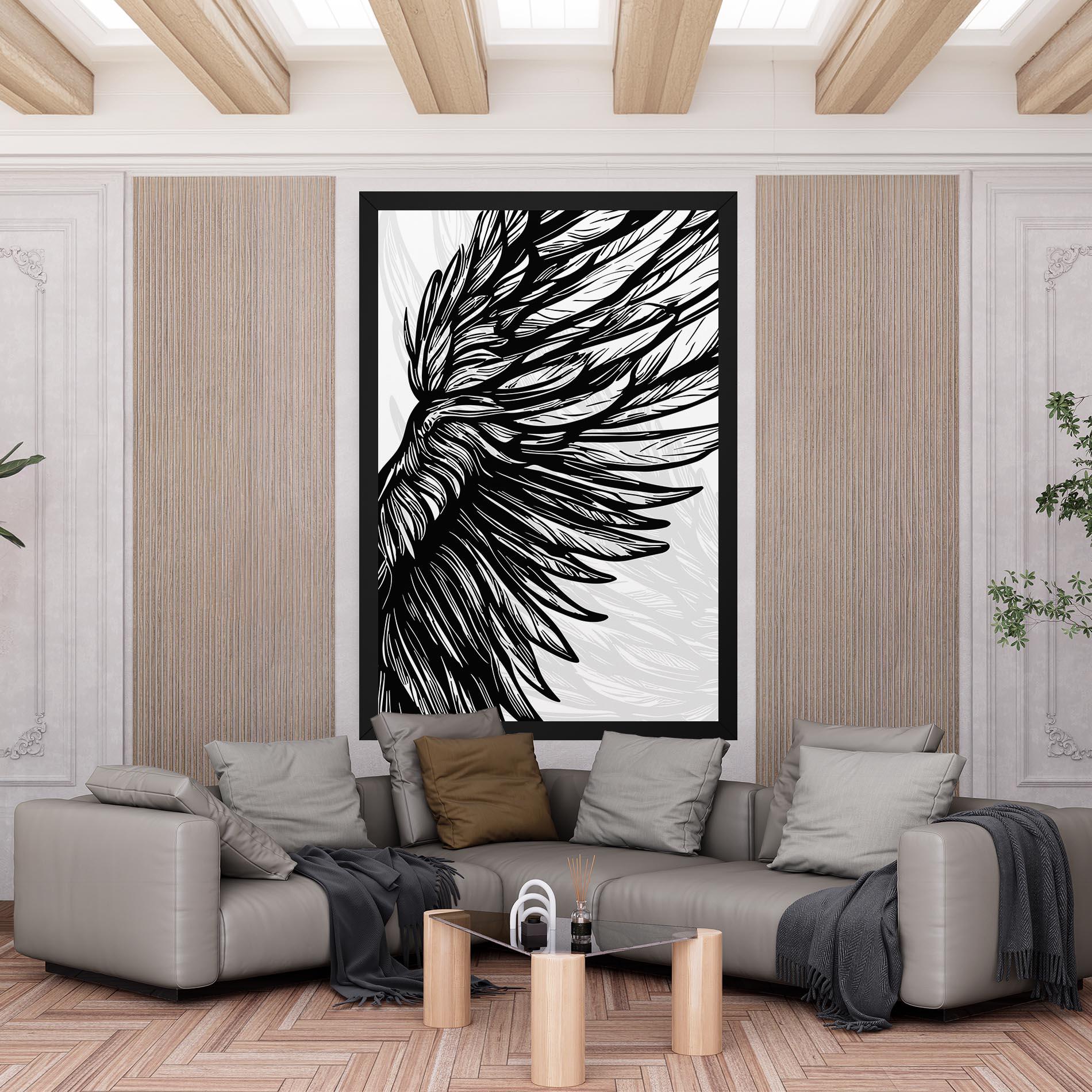 Tablou Canvas Wing Line mockup 6