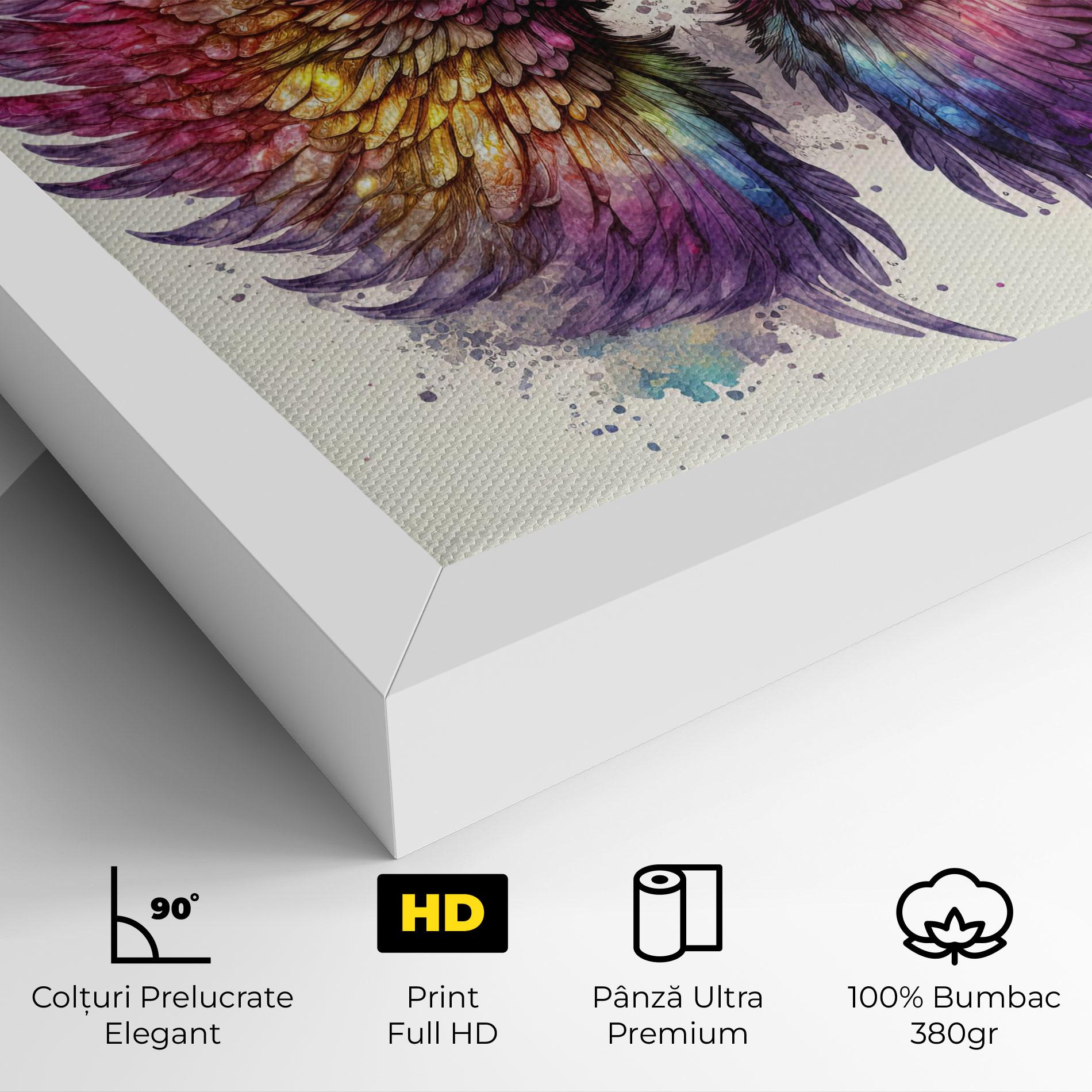 Tablou Canvas Magic Watercolor Wings mockup 4