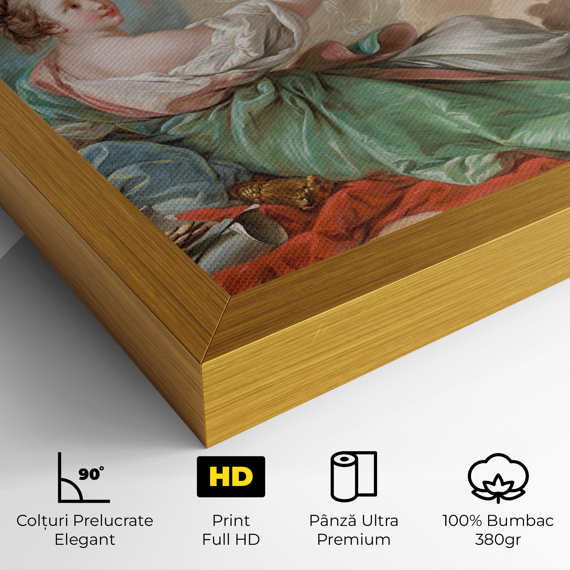 Tablou Canvas Painting Cute Angels mockup 4