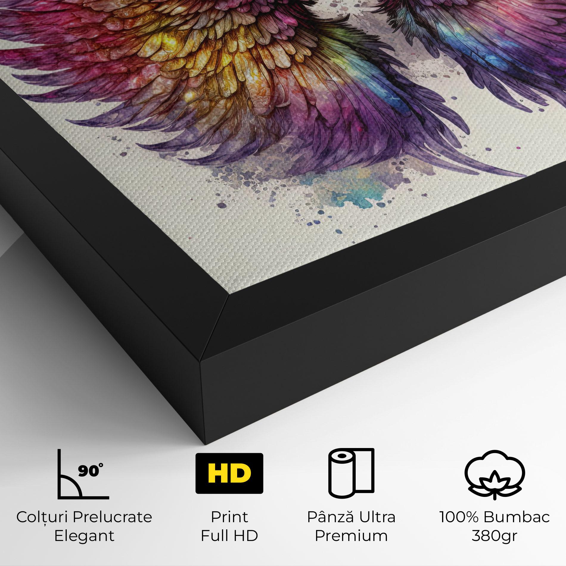 Tablou Canvas Magic Watercolor Wings mockup 4