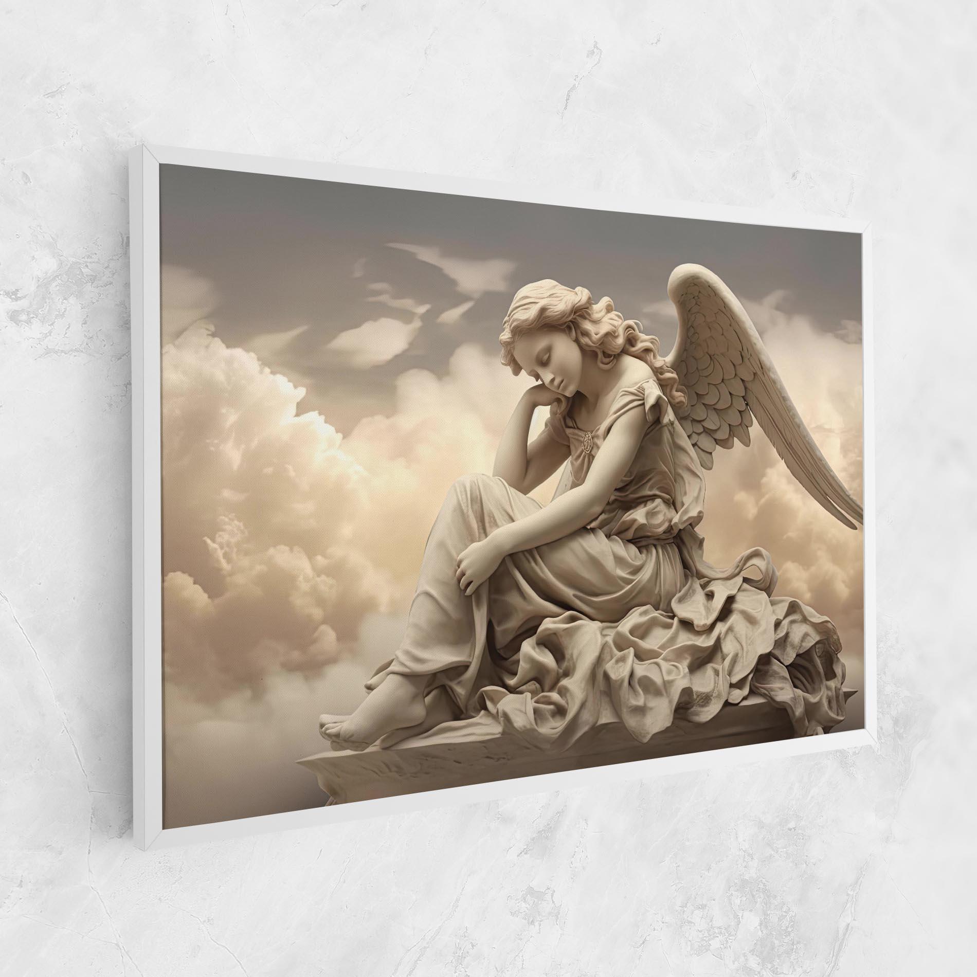 Tablou Canvas Angel Guardian Cloud mockup 1