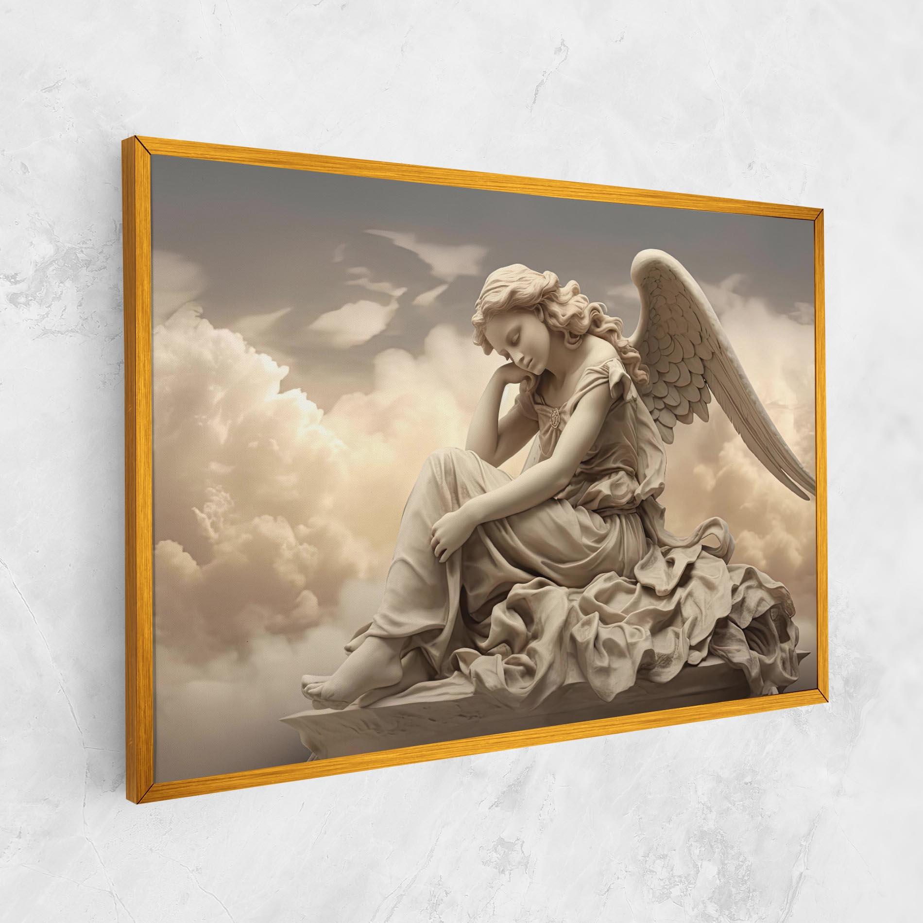 Tablou Canvas Angel Guardian Cloud mockup 1