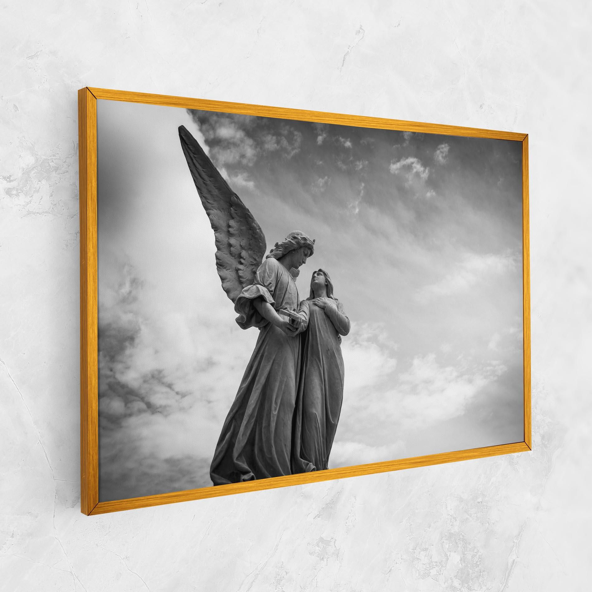 Tablou Canvas Grey Stone Angels mockup 1