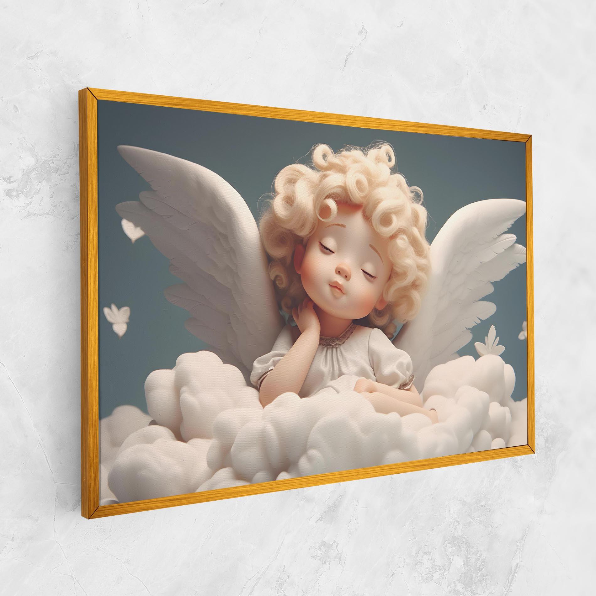 Tablou Canvas Statue Baby Angel mockup 1