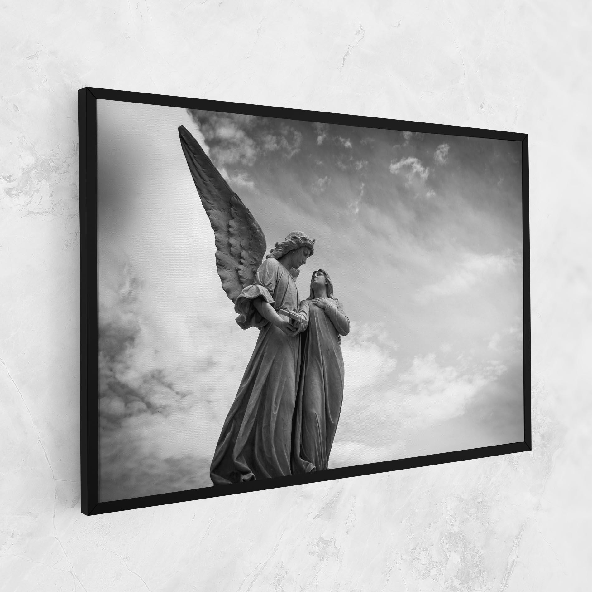 Tablou Canvas Grey Stone Angels mockup 1