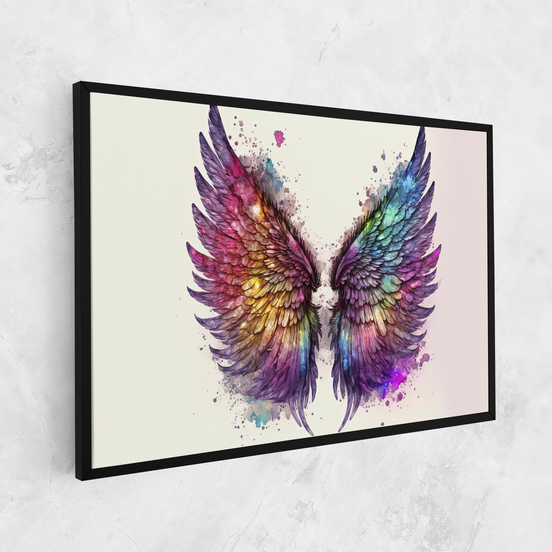 Tablou Canvas Magic Watercolor Wings mockup 1