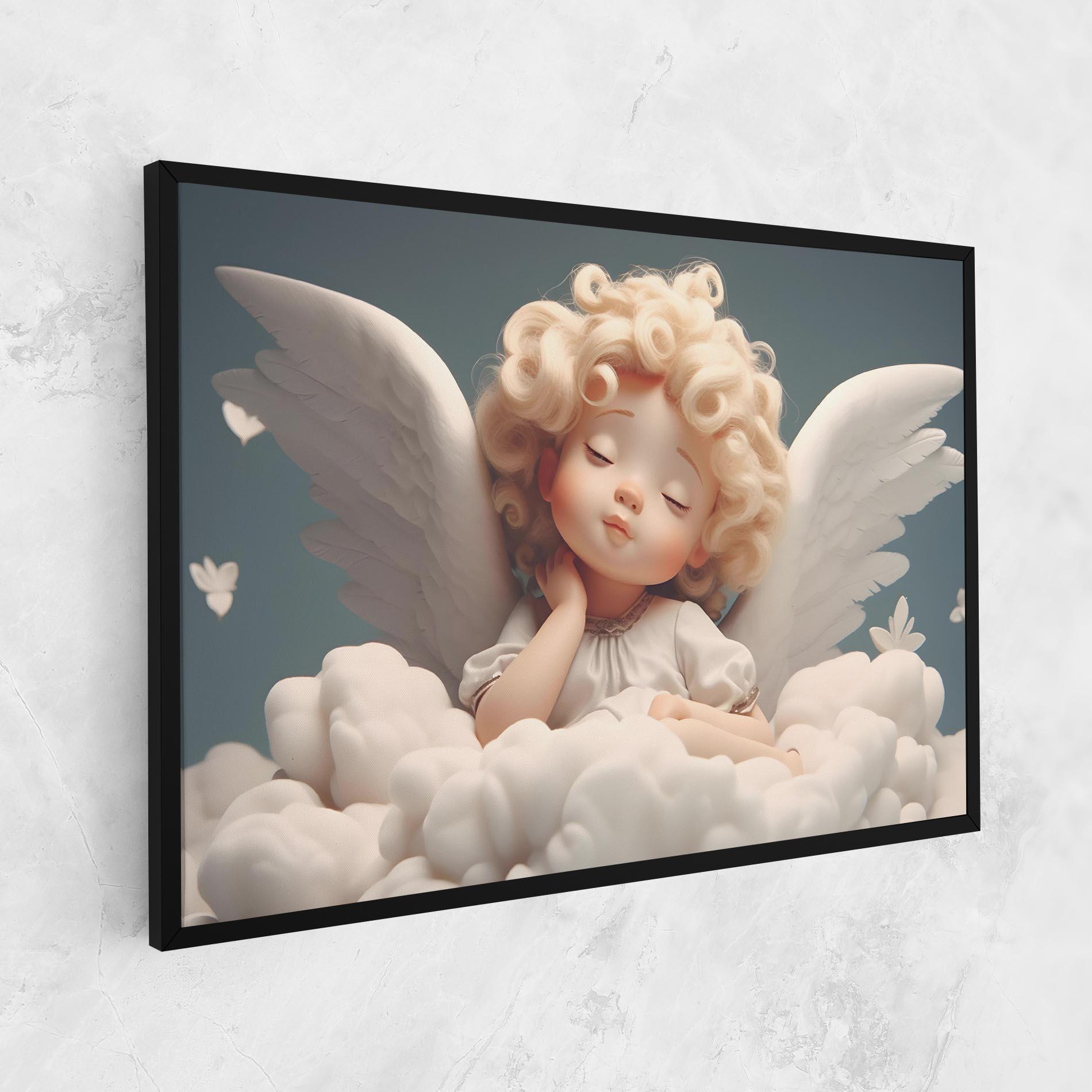 Tablou Canvas Statue Baby Angel mockup 1
