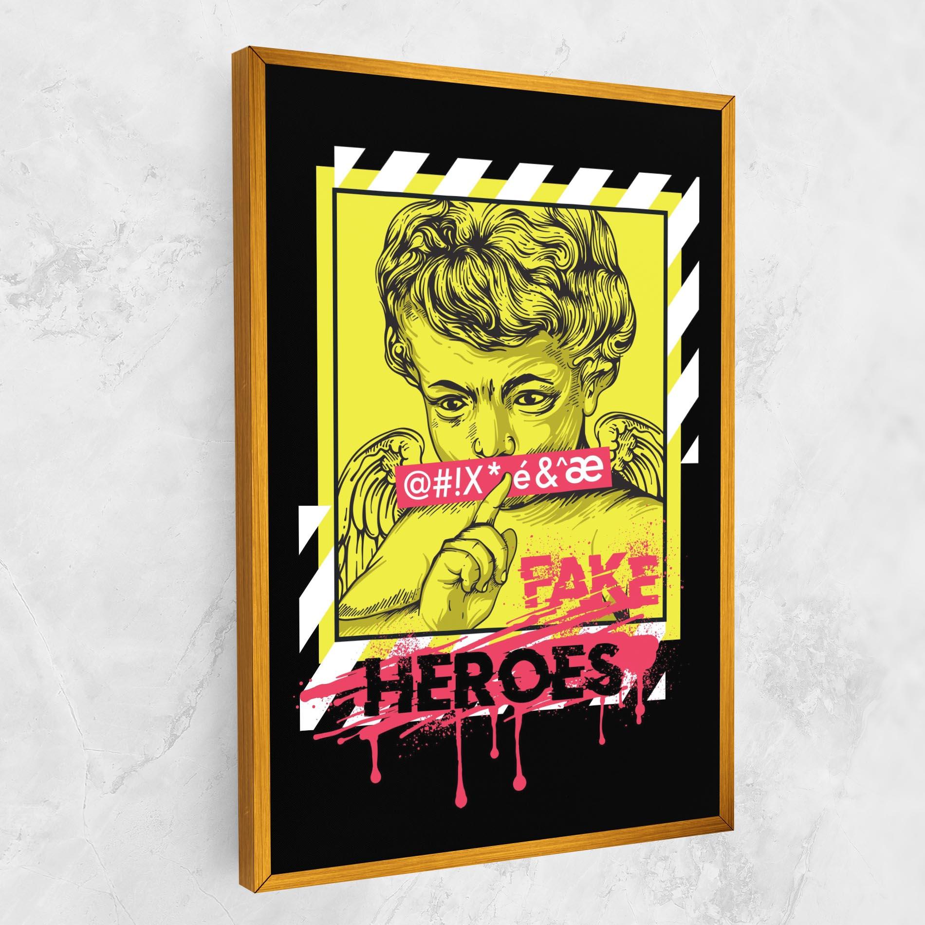 Tablou Canvas Fake Heroes mockup 1