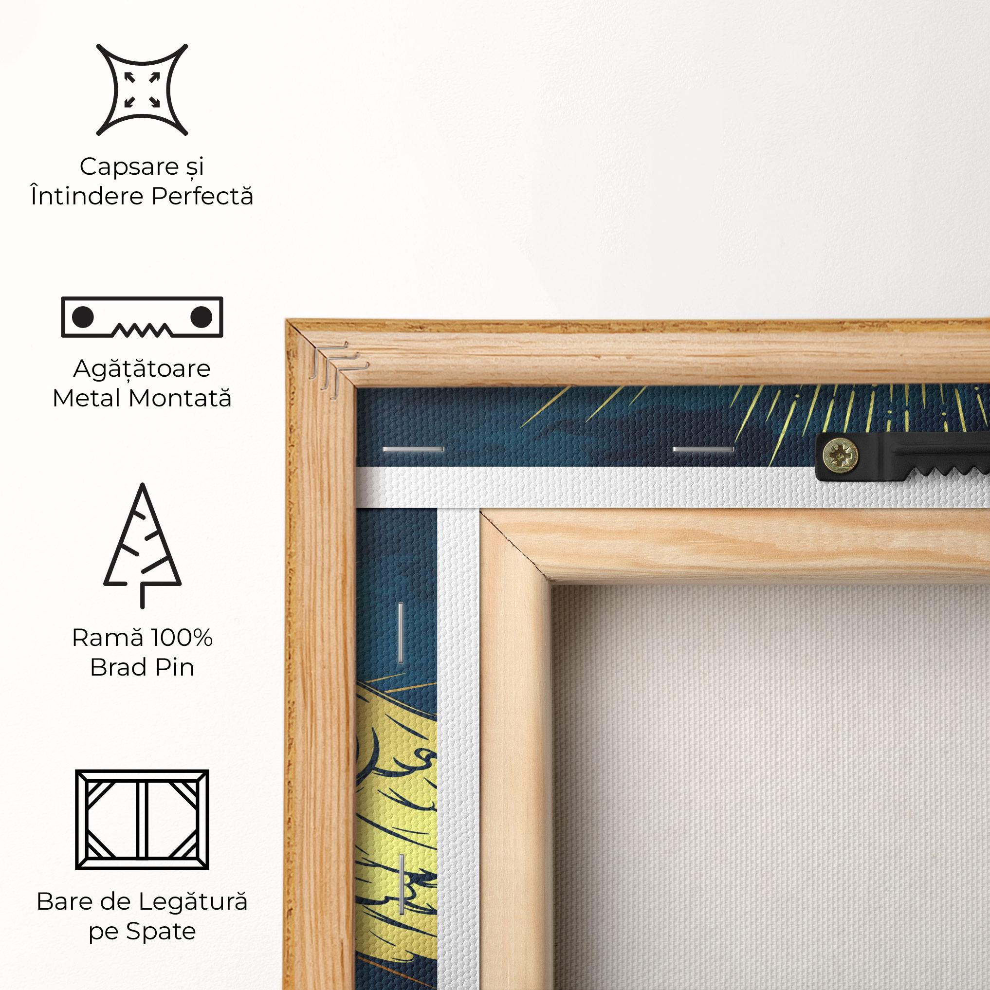 Tablou Canvas Angel Gold Head mockup 5