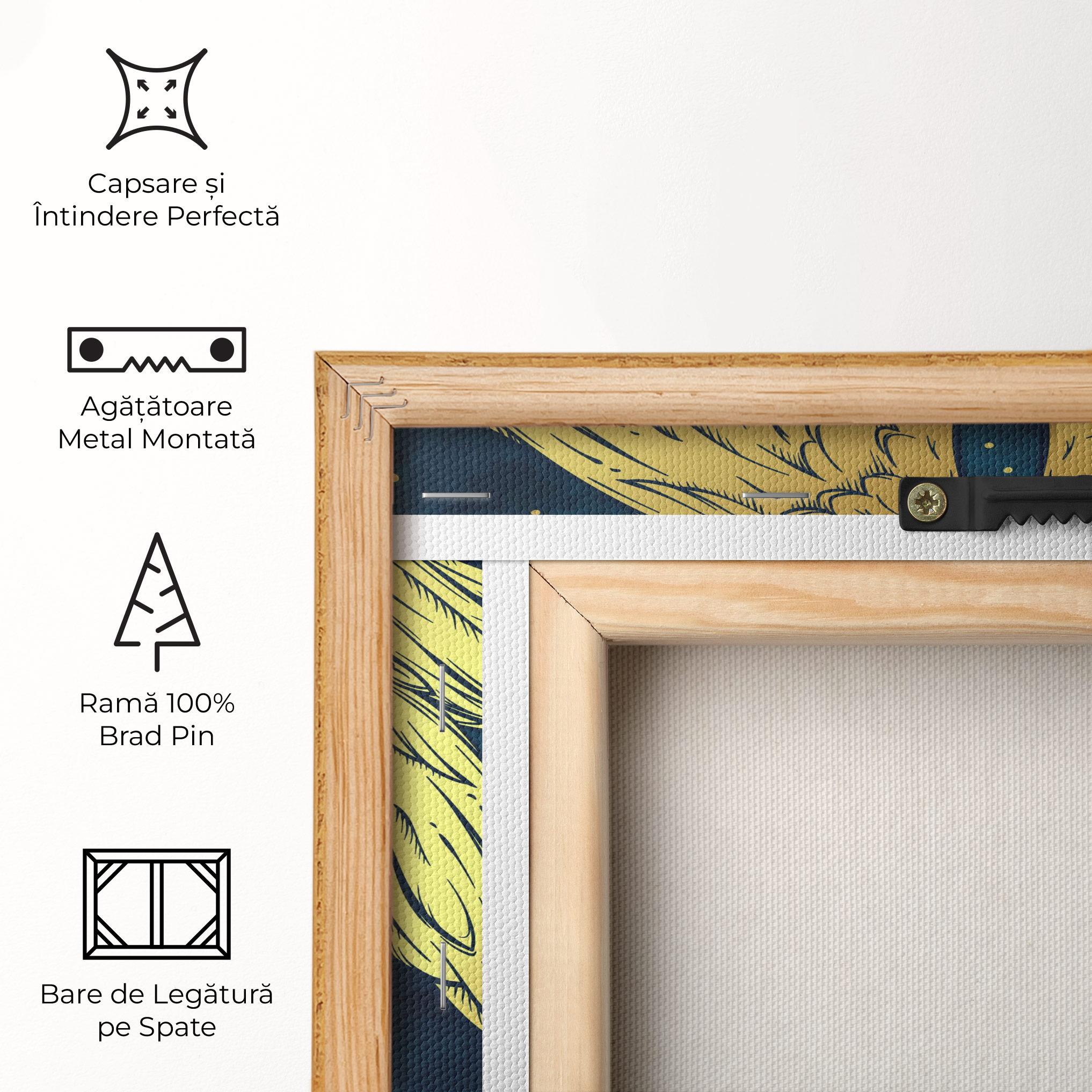 Tablou Canvas Gold Wings Angel mockup 5